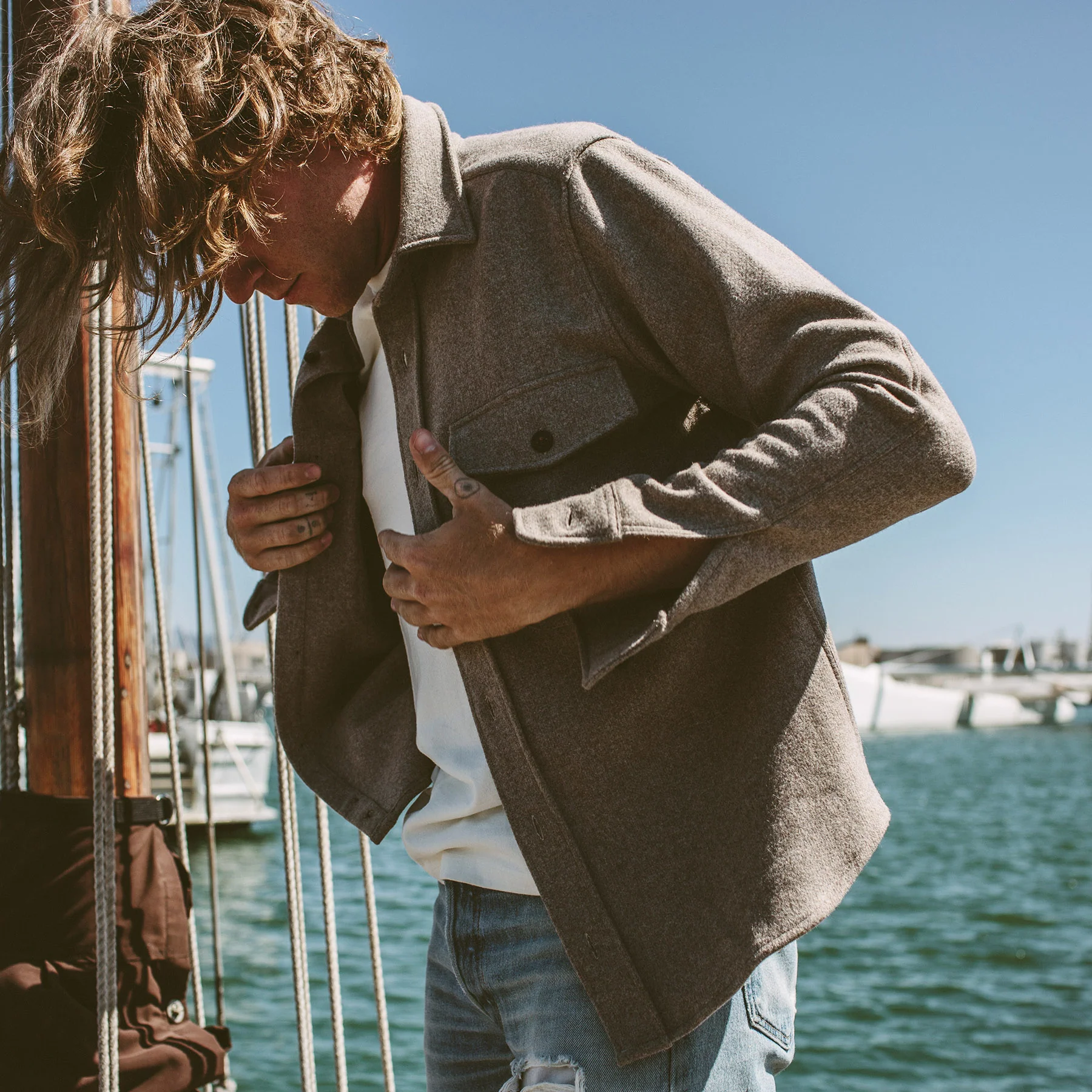 The Maritime Shirt Jacket in Natural - Image 2