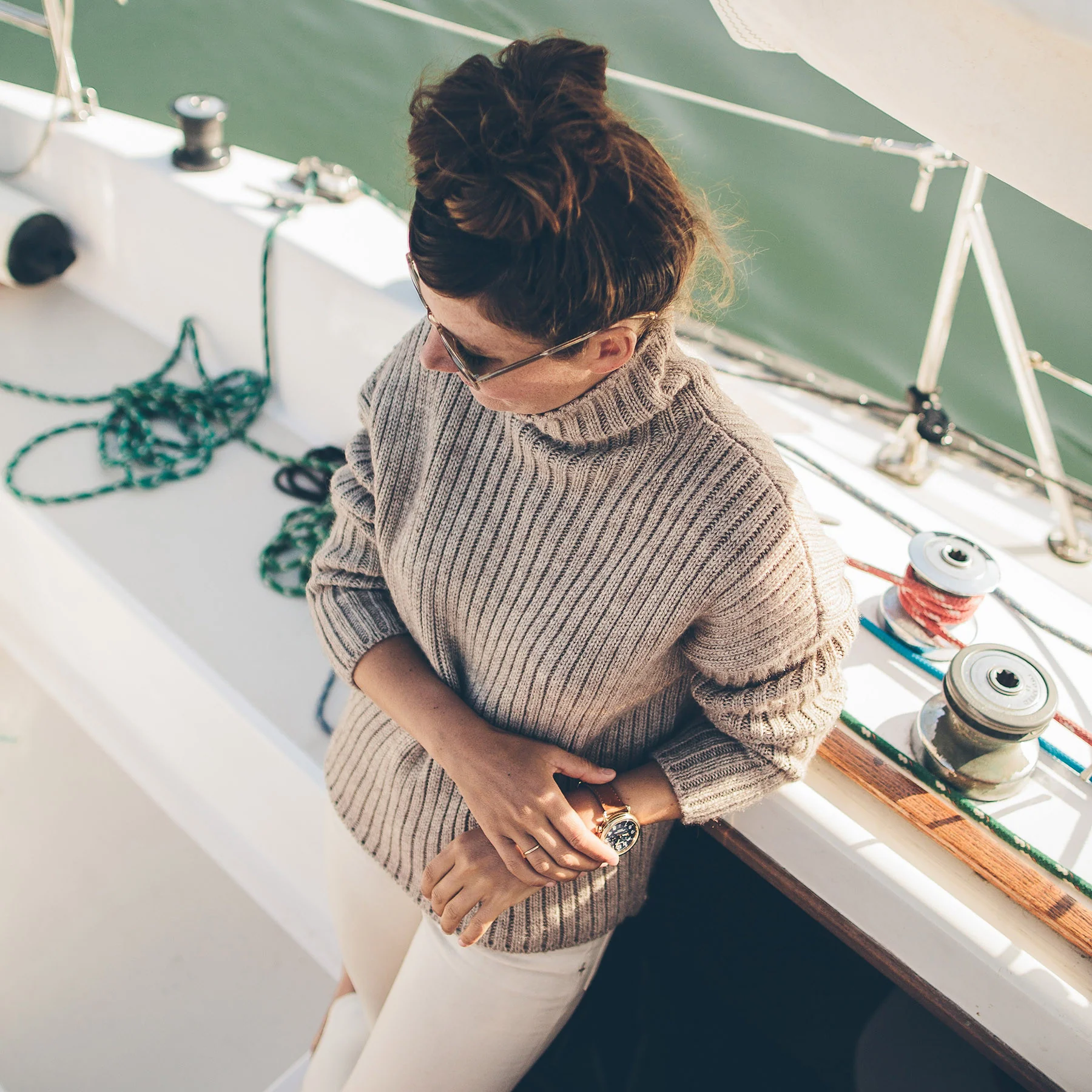The Maritime Sweater in Mink - Image 5
