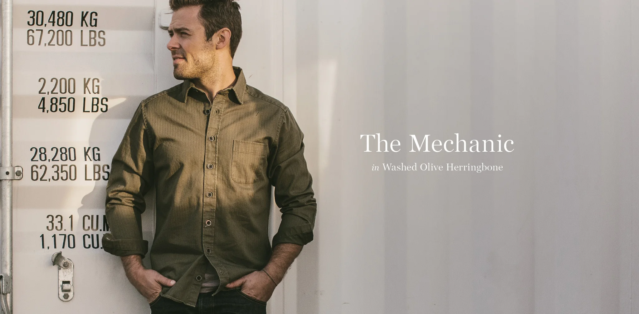 The Mechanic in Washed Olive Herringbone - Image 8