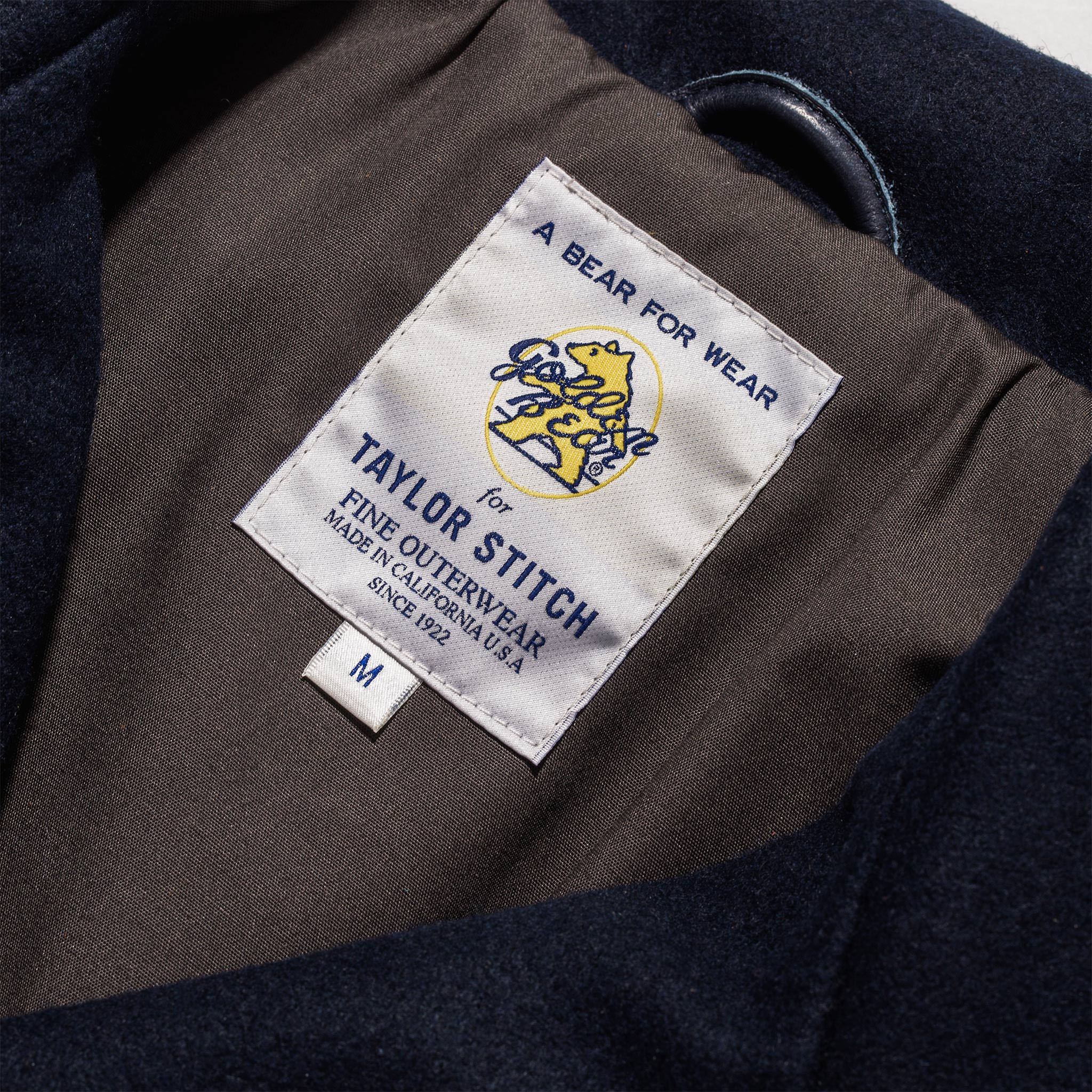 The Mendocino Peacoat in Navy Melton Wool - Image 15
