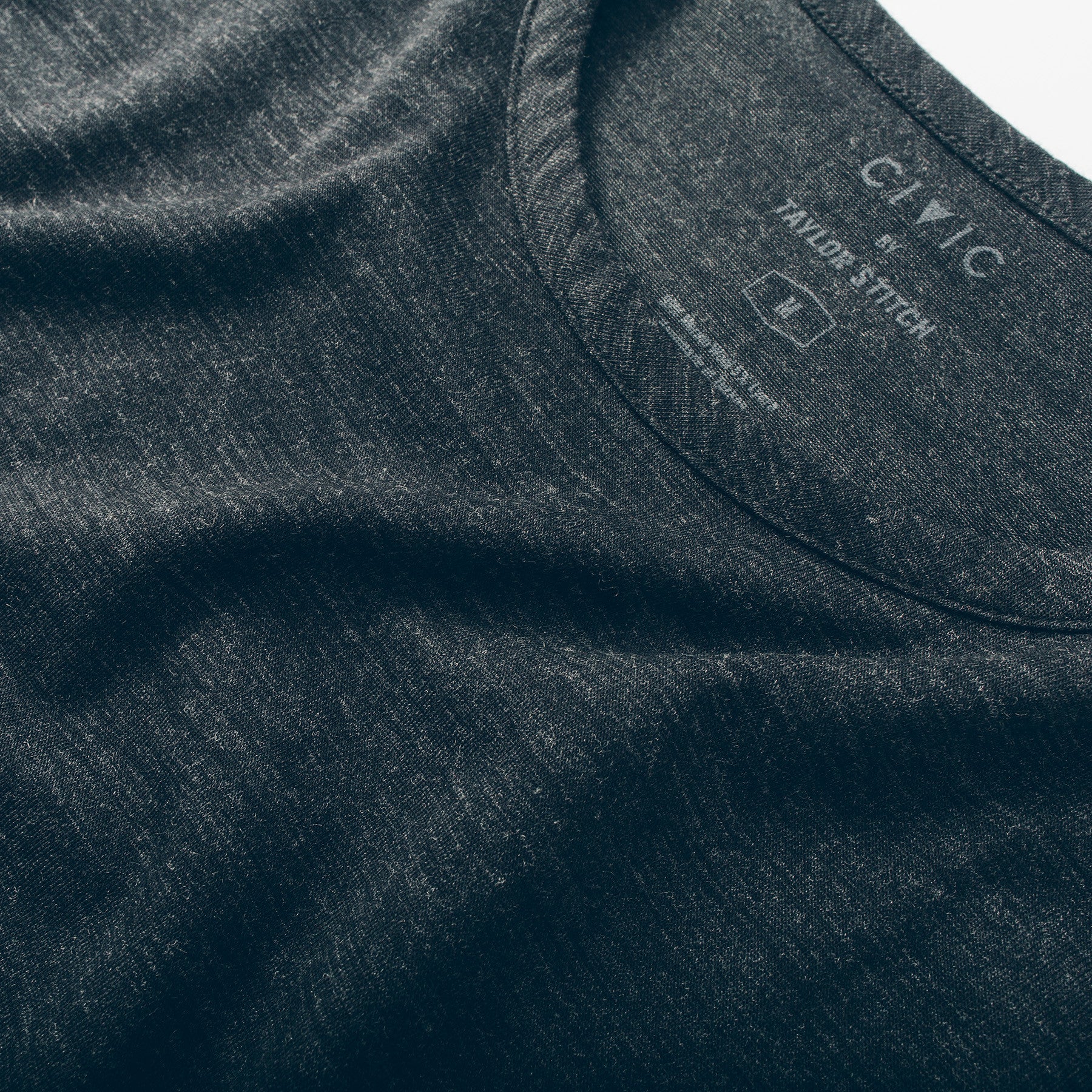 The Antoni Tee in Heather Black - Image 2