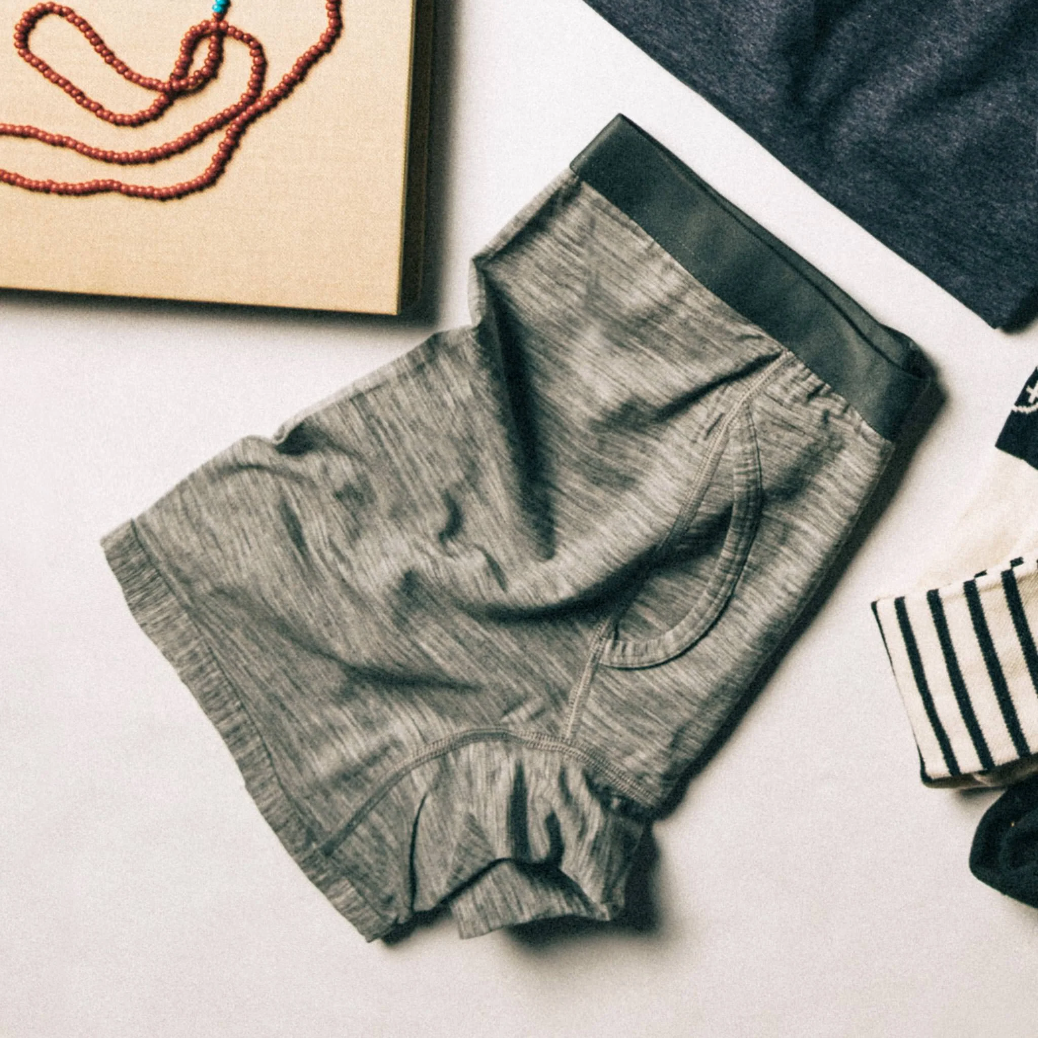 The Merino Boxer in Heather Grey - Image 2