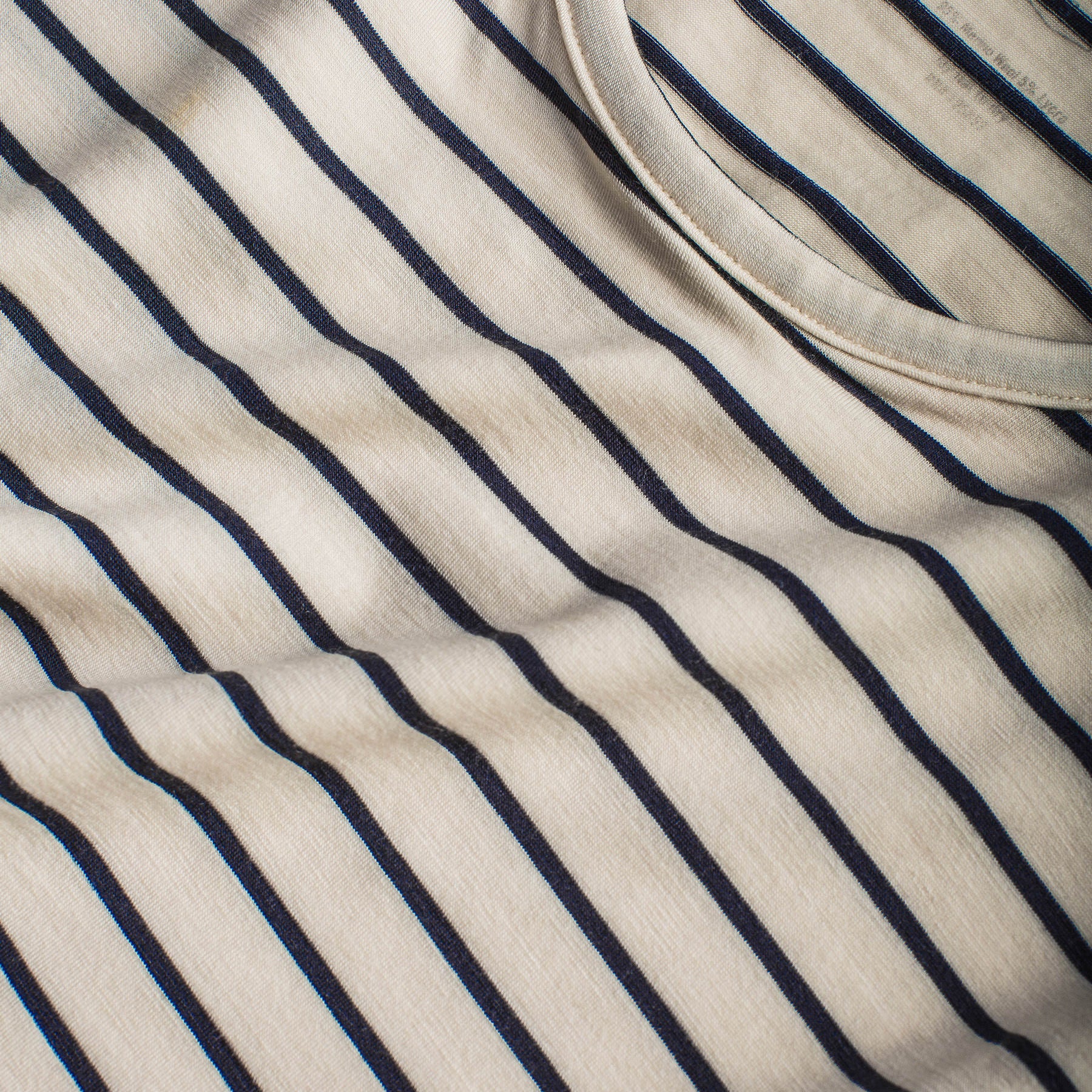 The Sausalito Dress in Navy Stripe Mercerized Merino - Image 3