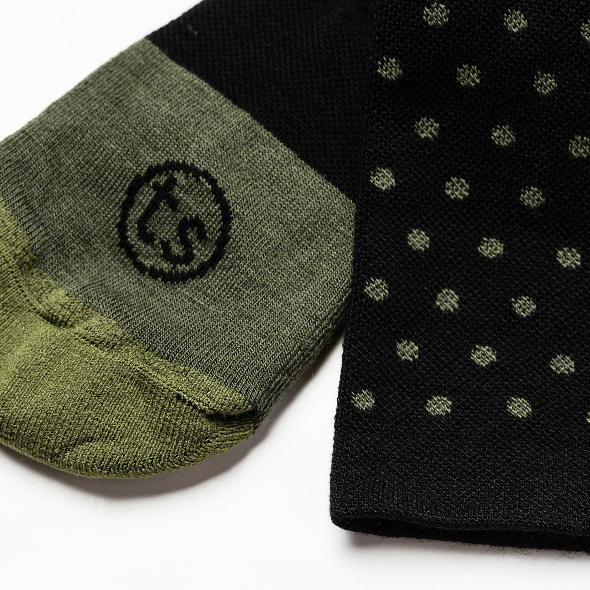 The Merino Sock in Black Dot - Image 4
