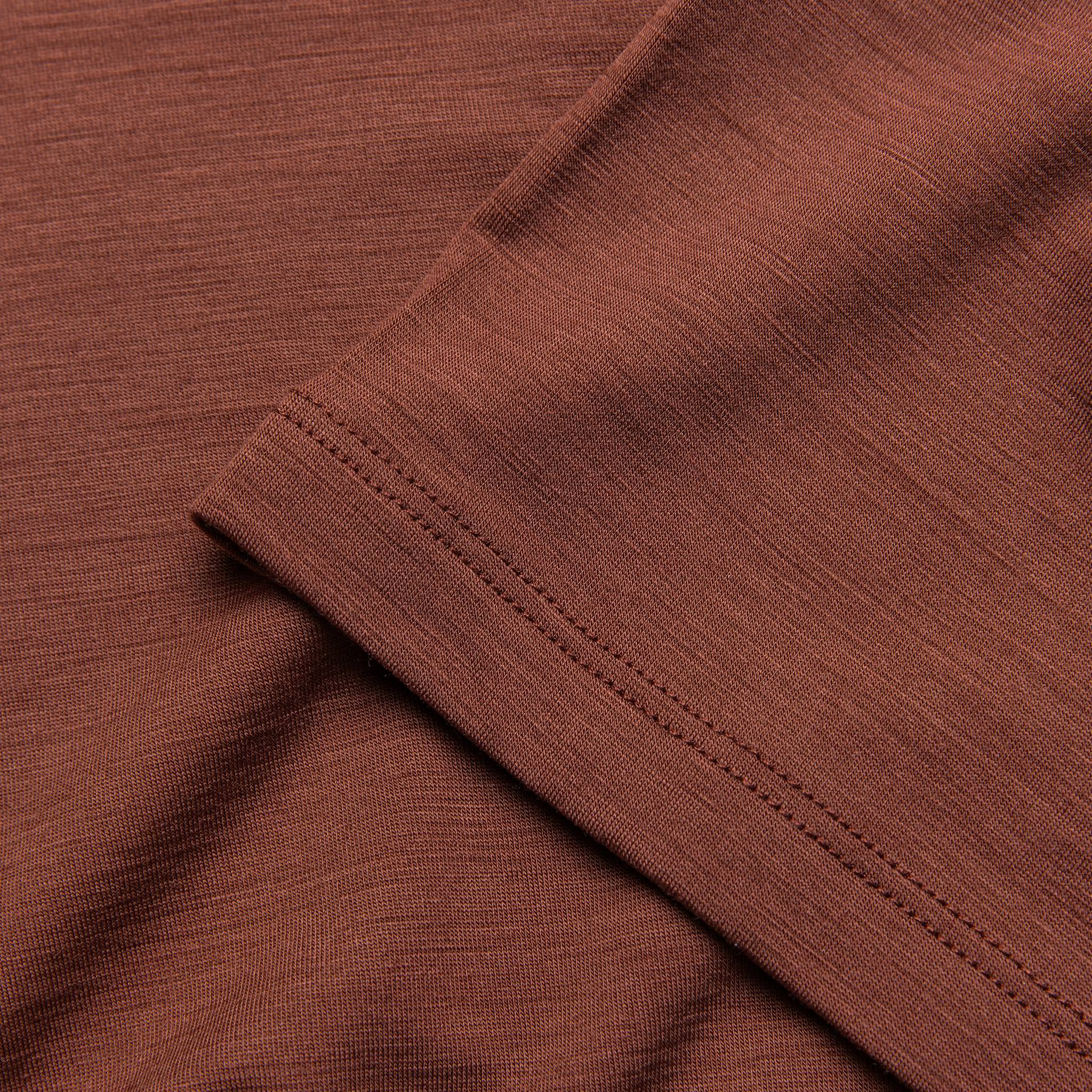 The Merino Tee in Brick Red - Image 6