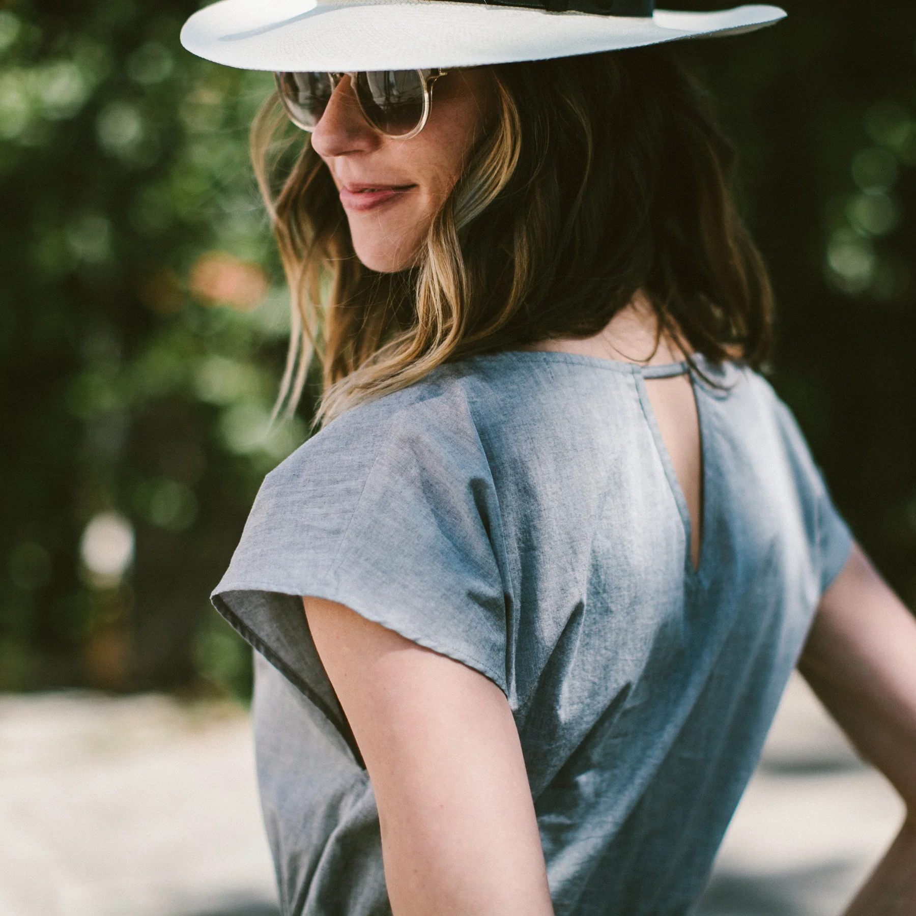 The Mira Dress in Charcoal Cotton - Image 5