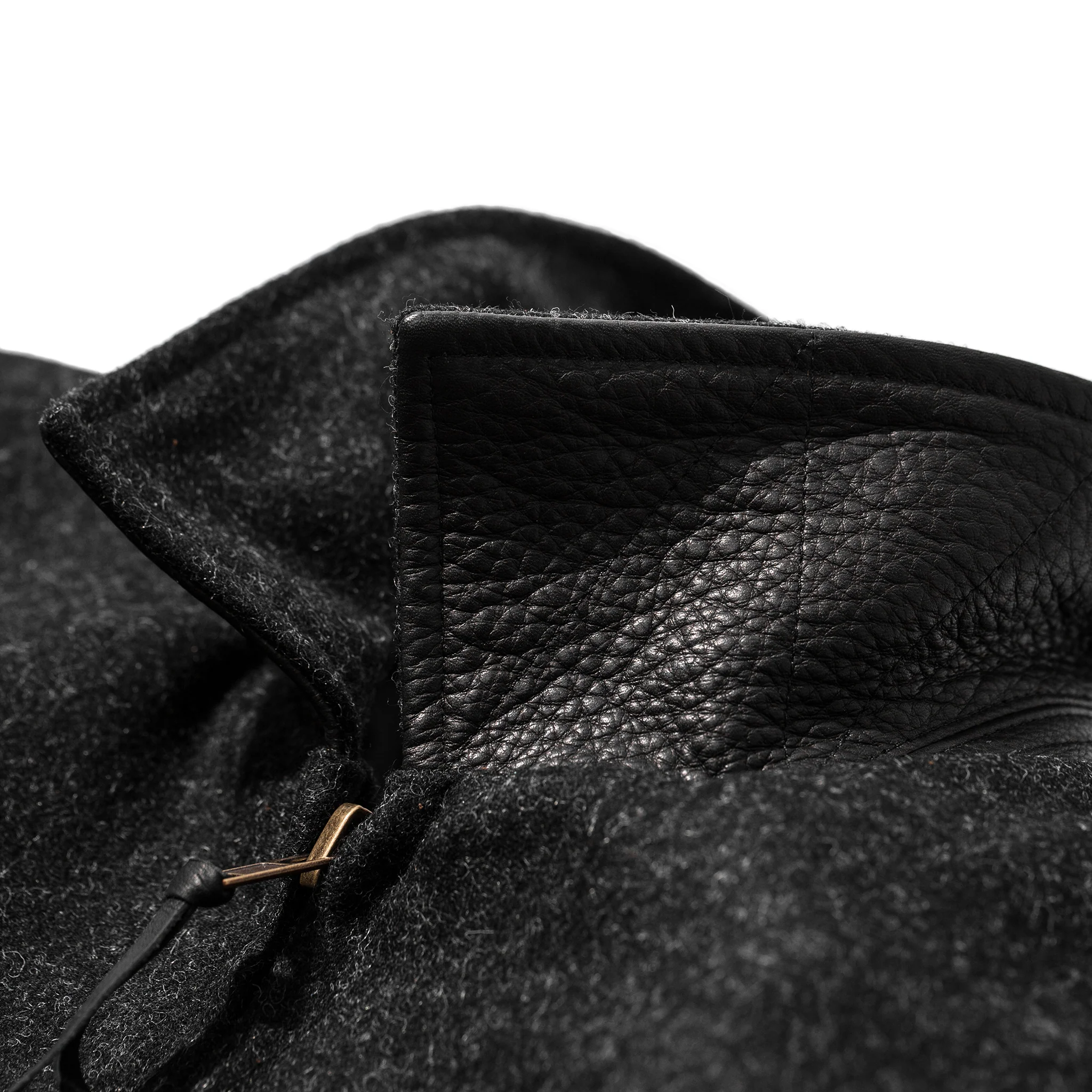 The Monterey Bomber in Charcoal Wool - Image 16