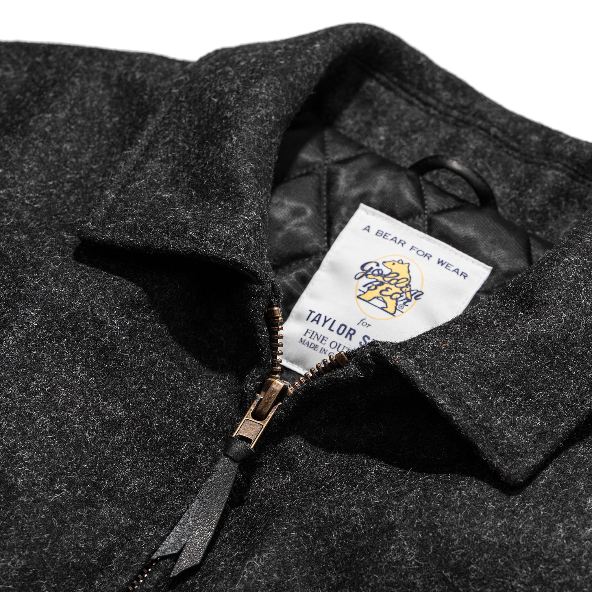 The Monterey Bomber in Charcoal Wool - Image 8