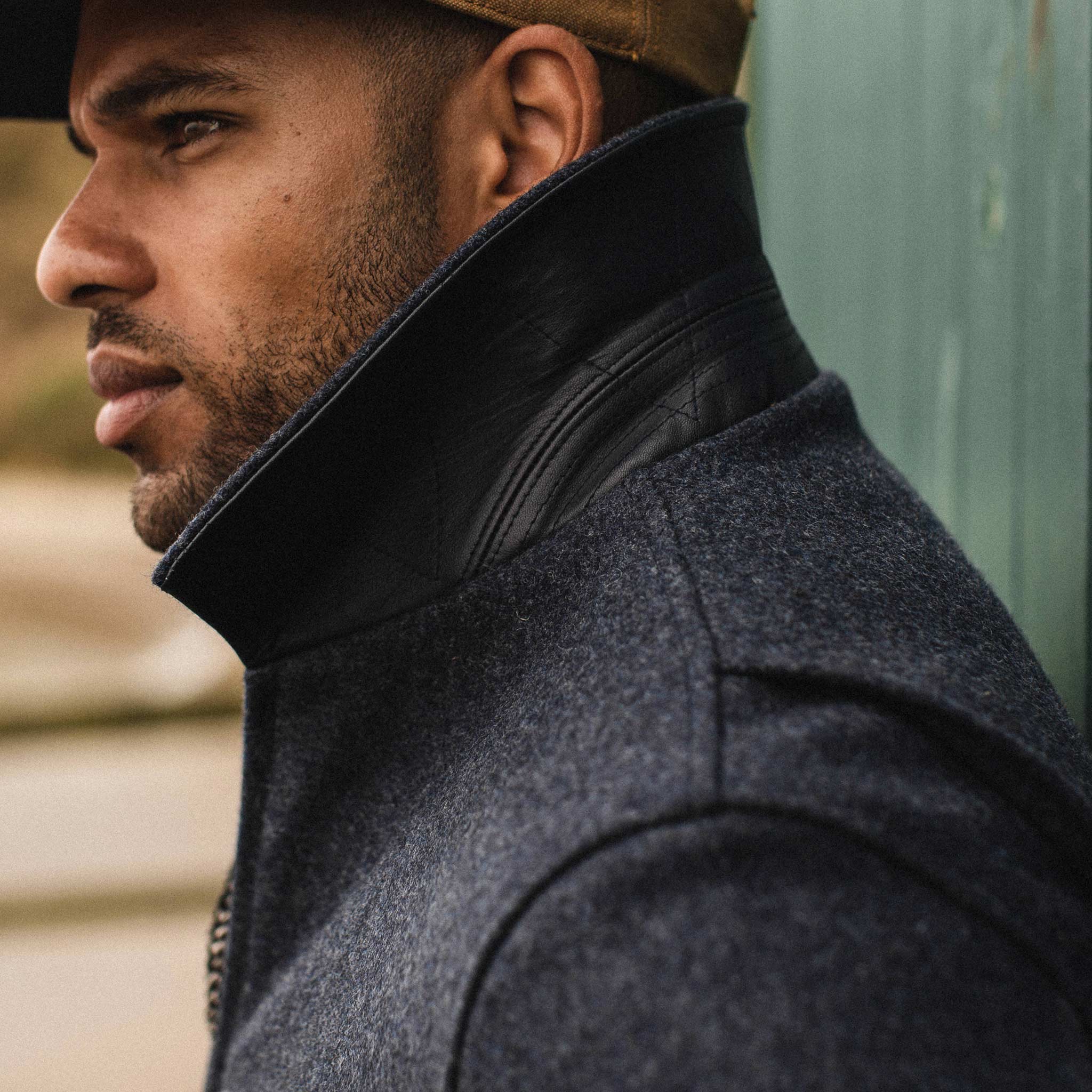 The Monterey Bomber in Navy Wool - Image 3