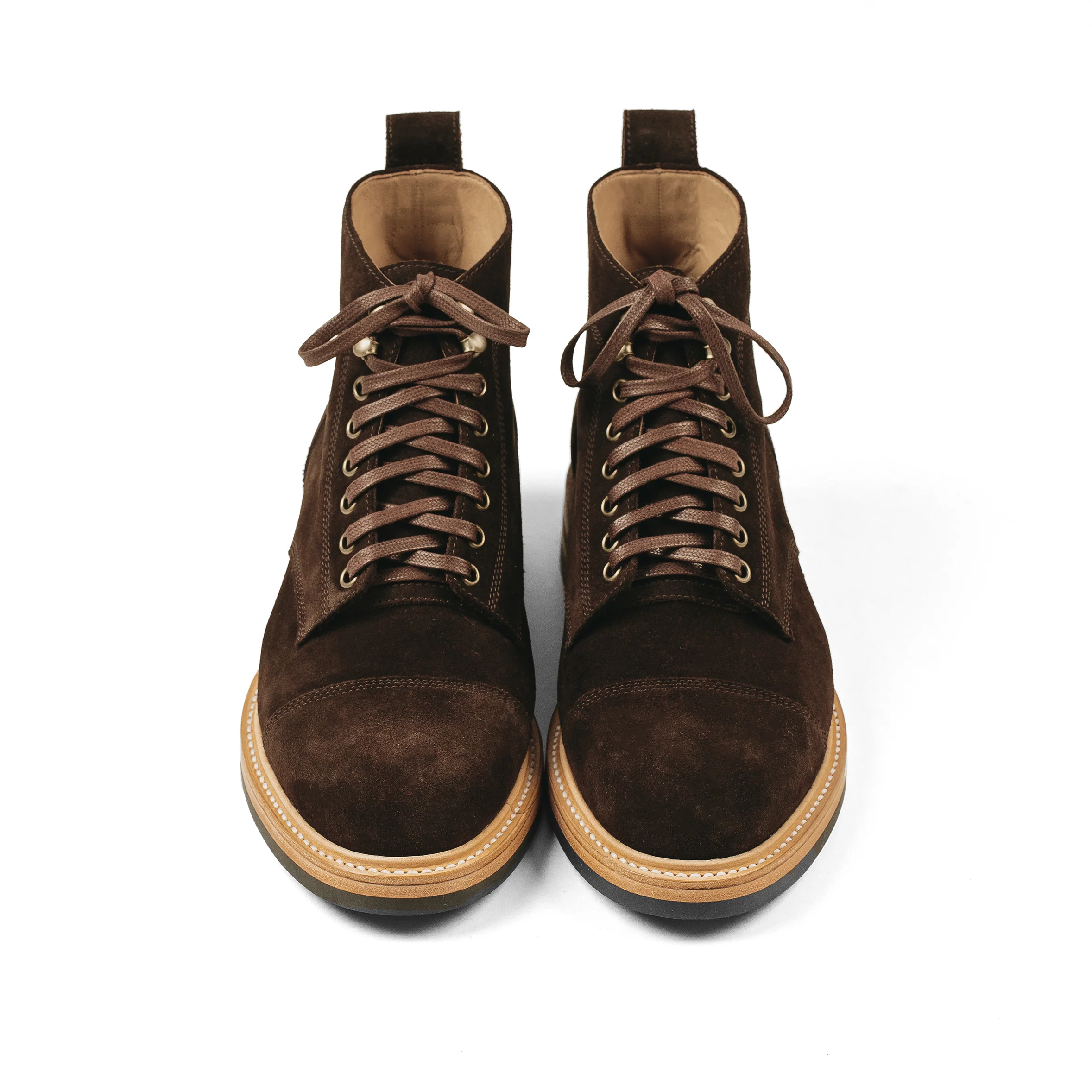 The Moto Boot in Weatherproof Chocolate Suede - Image 9
