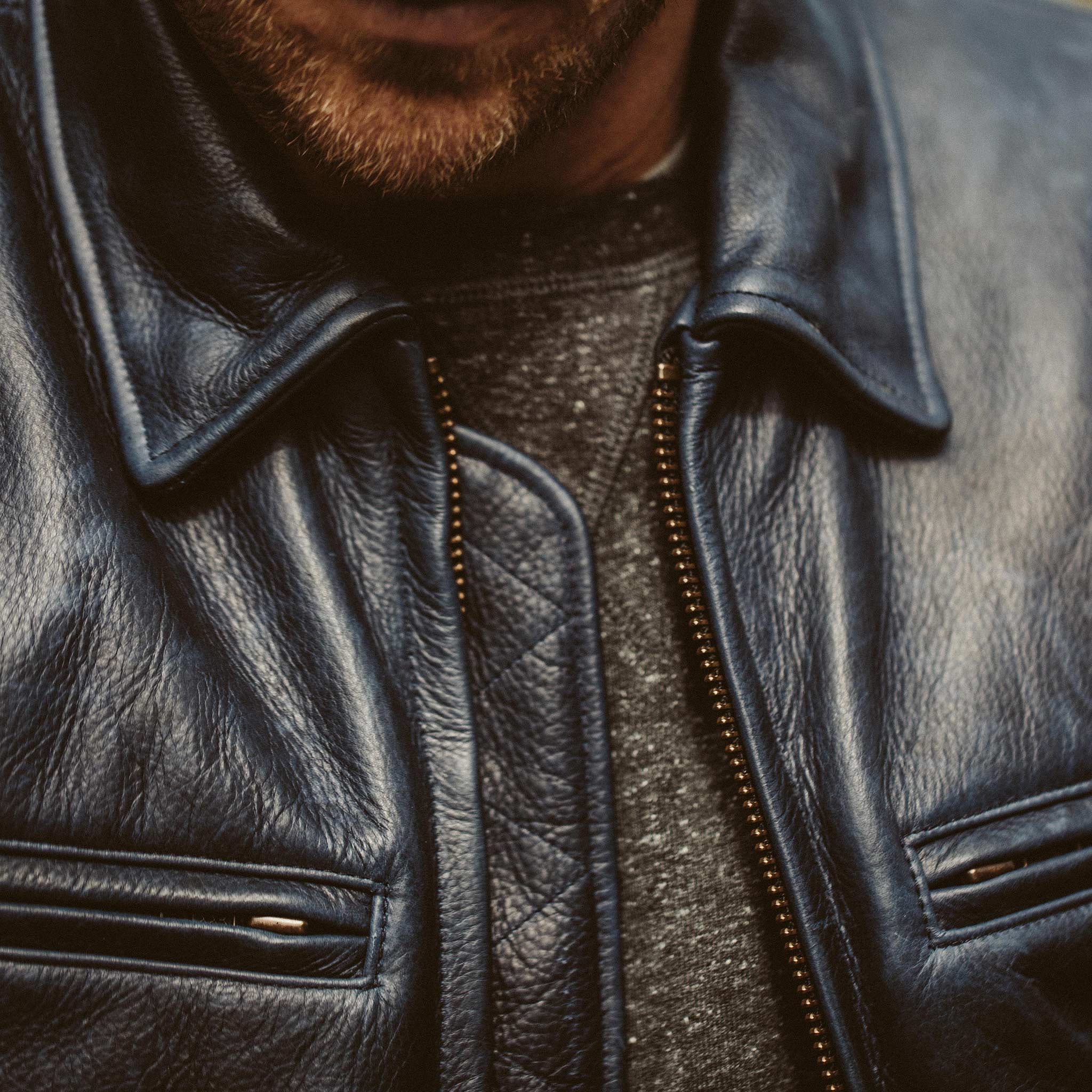 The Moto Jacket in Midnight Steerhide - Image 4