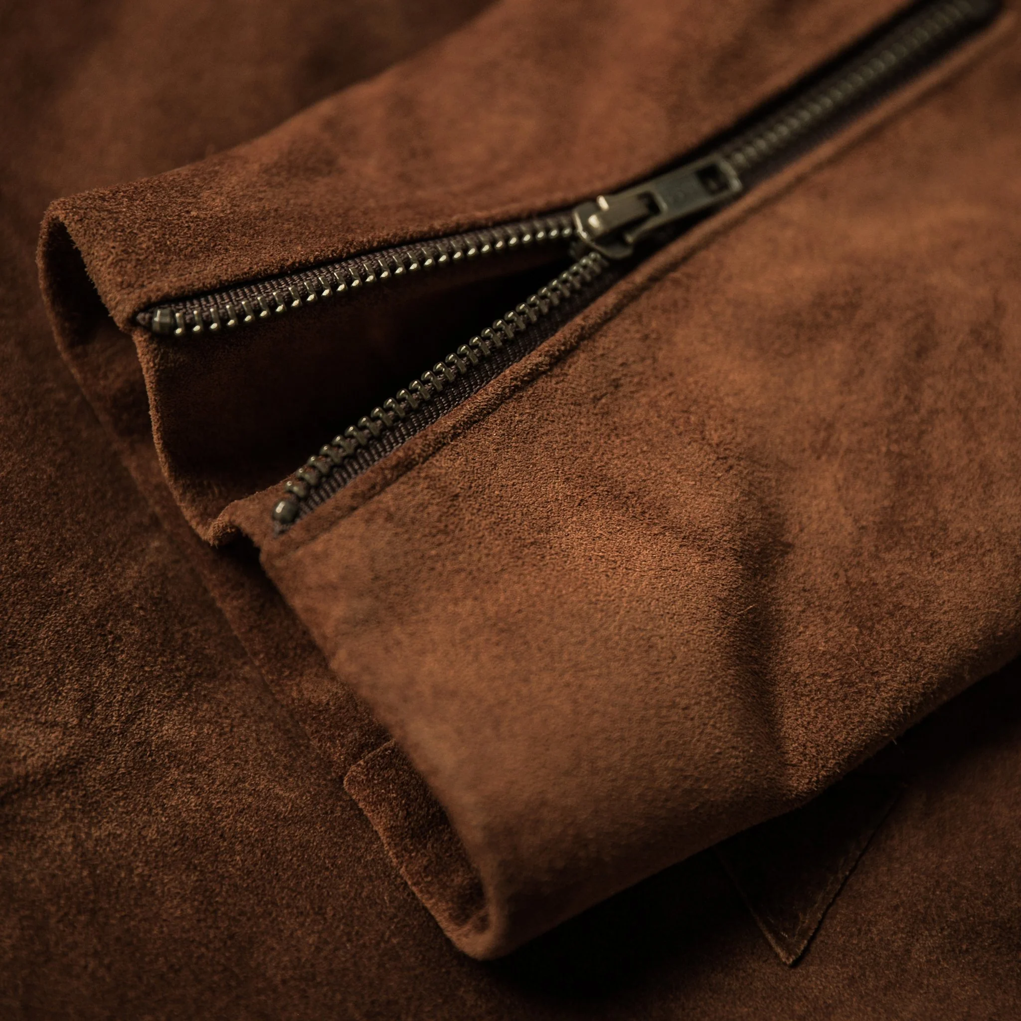The Moto Jacket in Tobacco Suede - Image 9