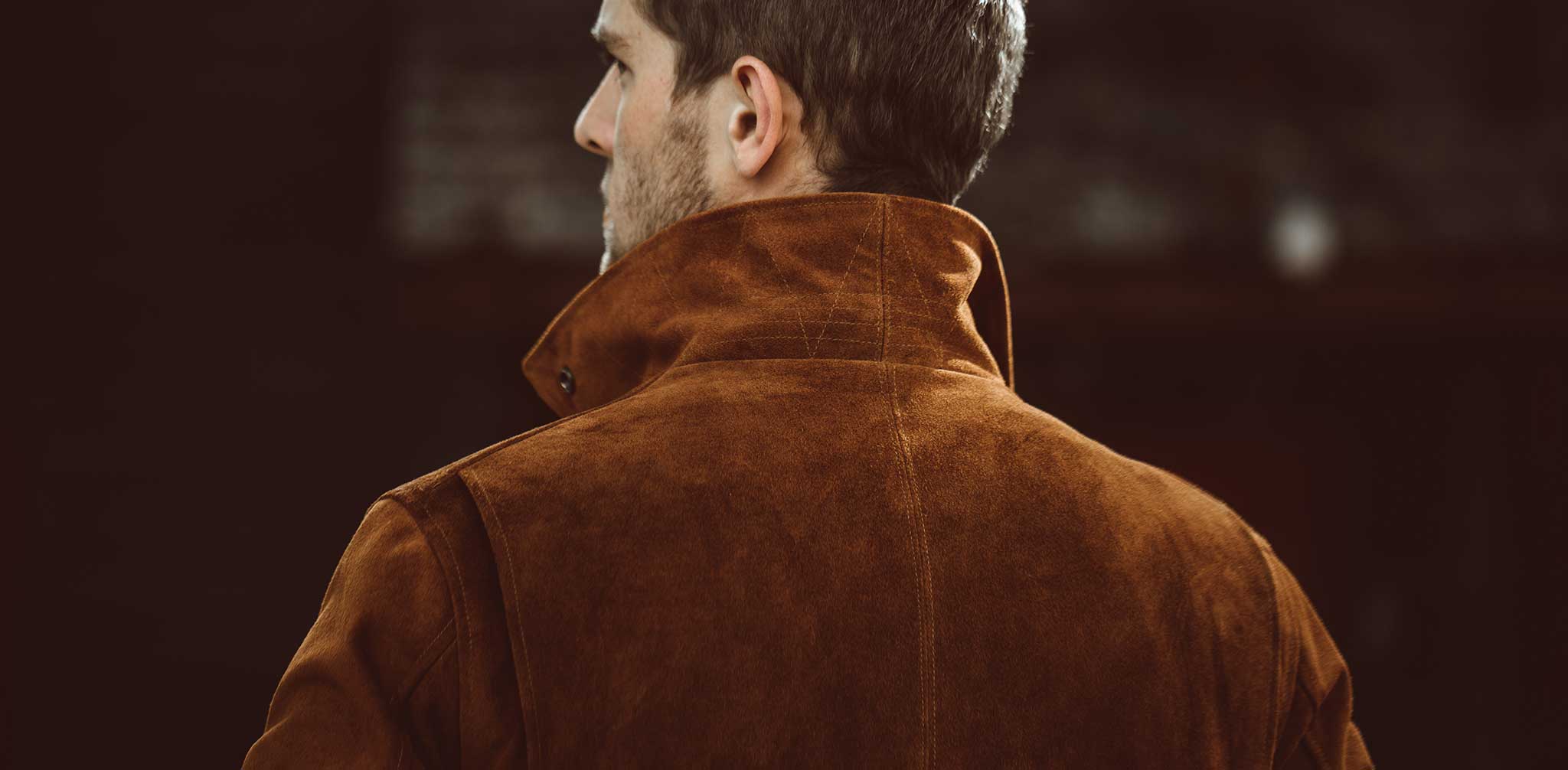 The Moto Jacket in Tobacco Weatherproof Suede - Image 17