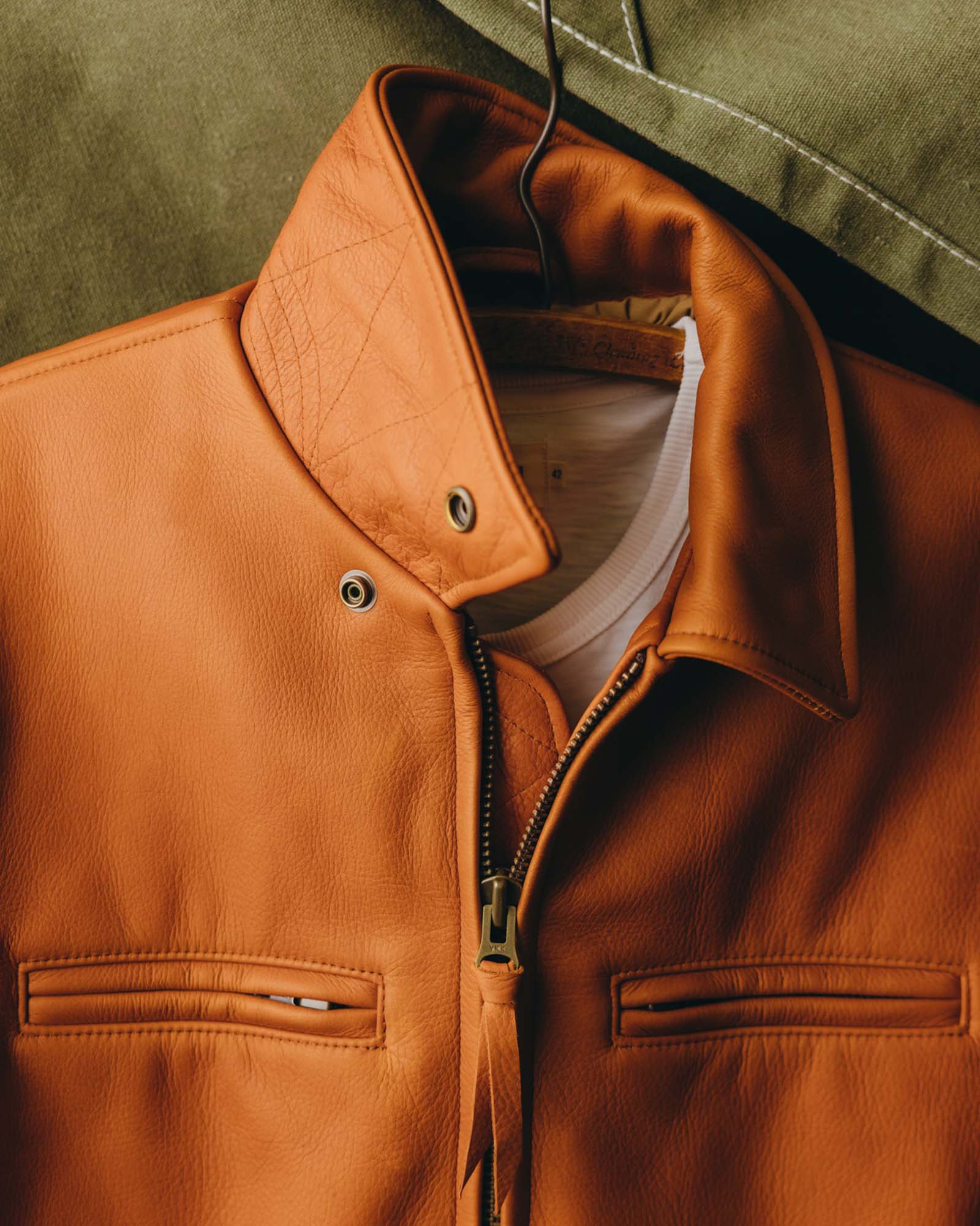 The Moto Jacket in Whiskey Steerhide - Image 2