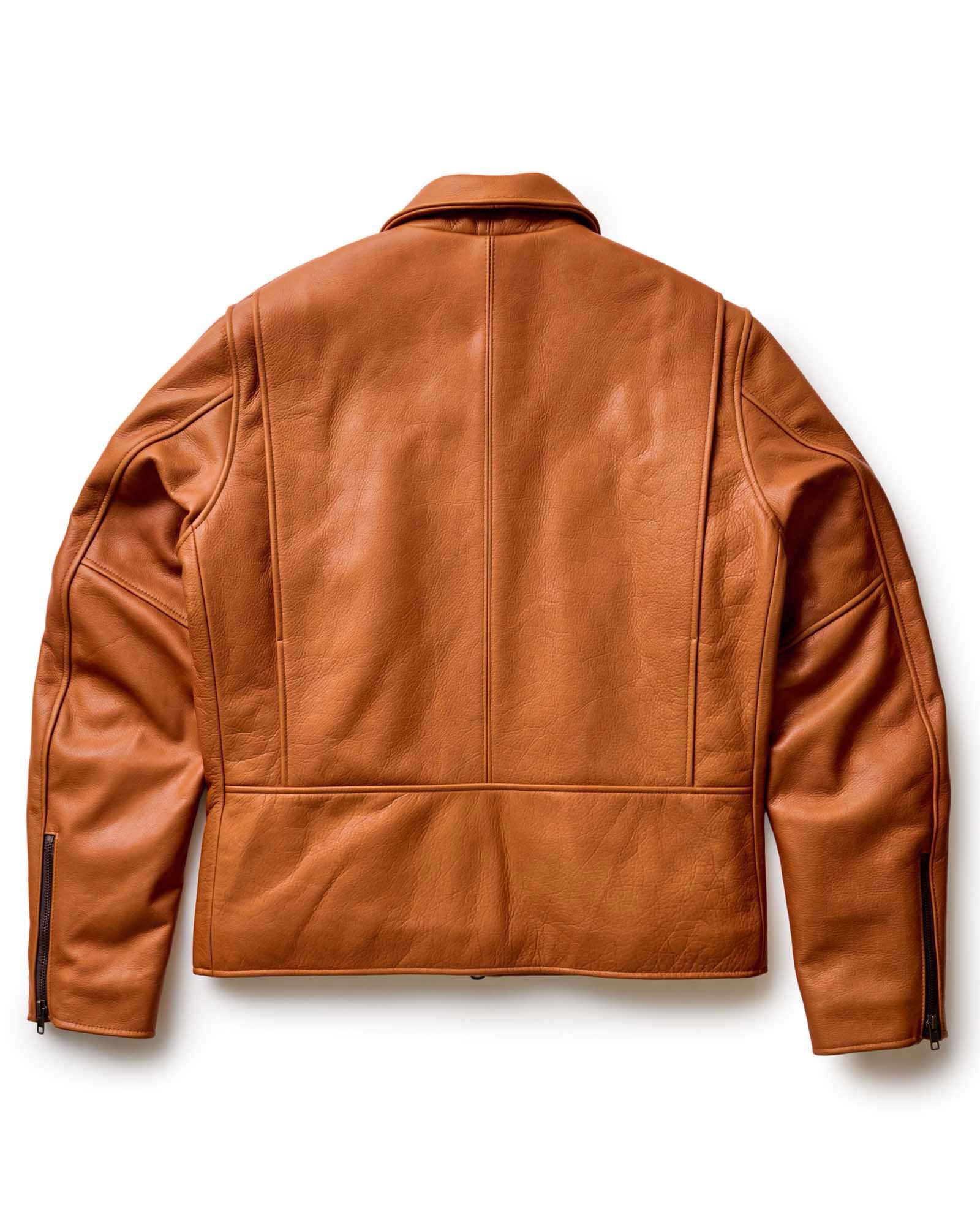 The Moto Jacket in Whiskey Steerhide - Image 8