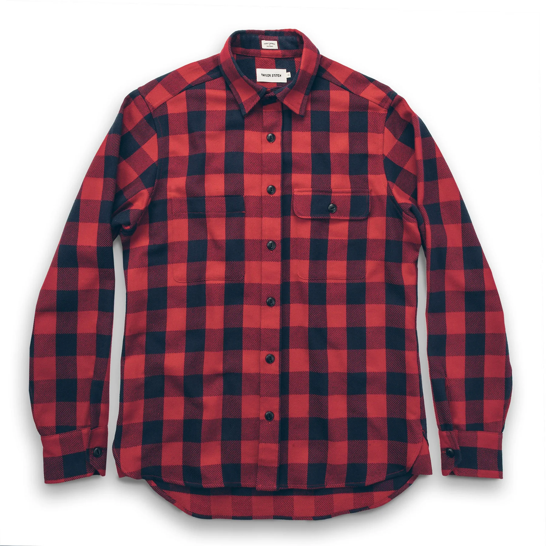 The Moto Utility Shirt in Red Buffalo Plaid - Image 7
