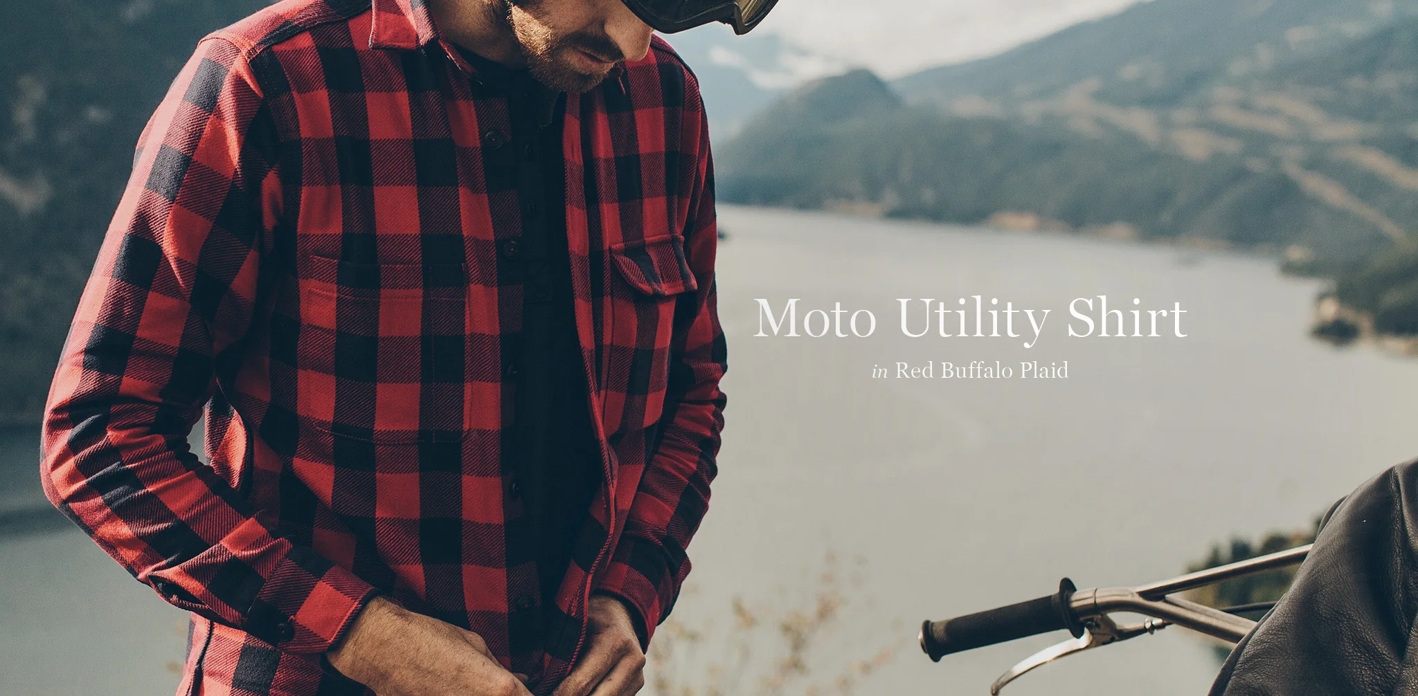 The Moto Utility Shirt in Red Buffalo Plaid - Image 8