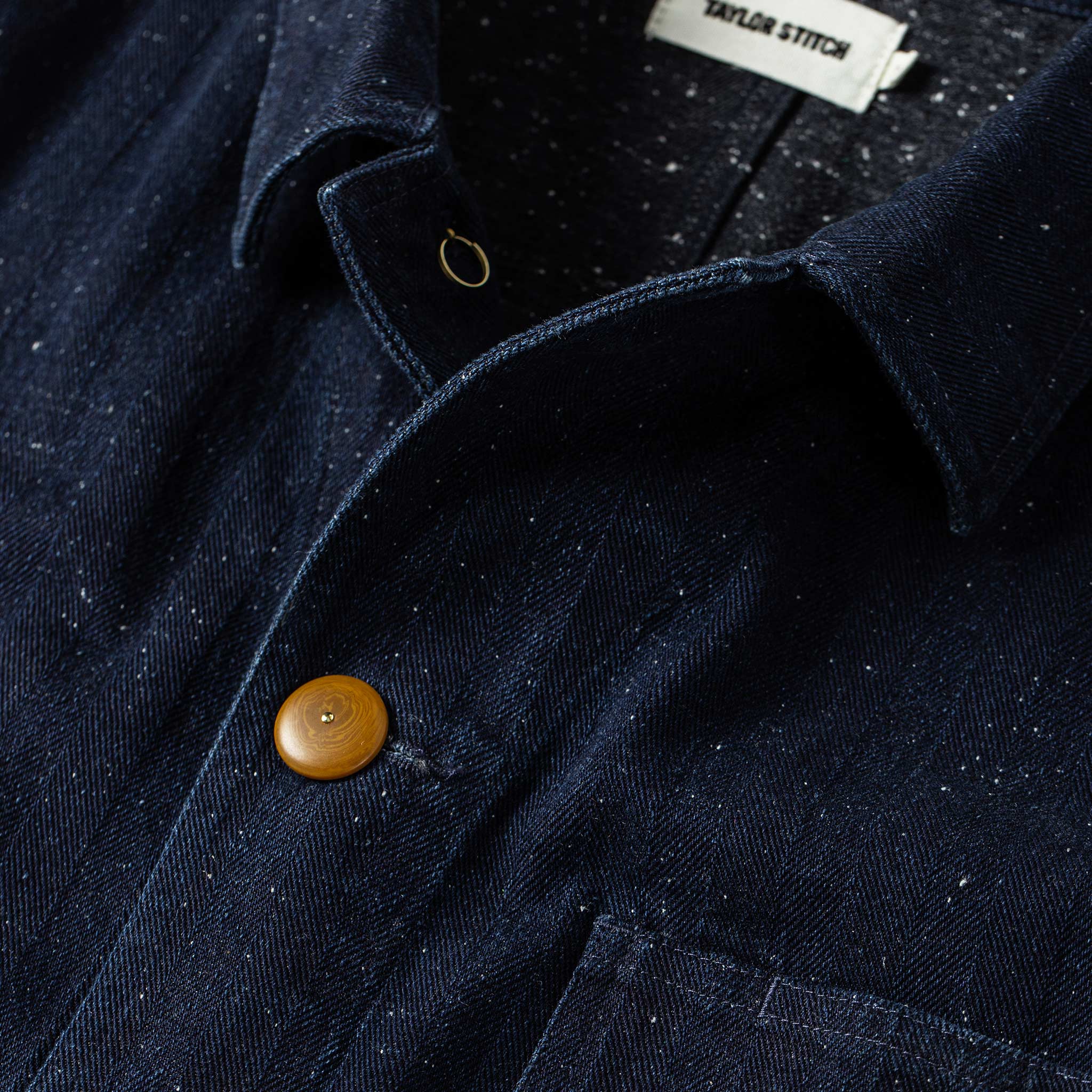 The Ojai Jacket in Indigo Herringbone - Image 7