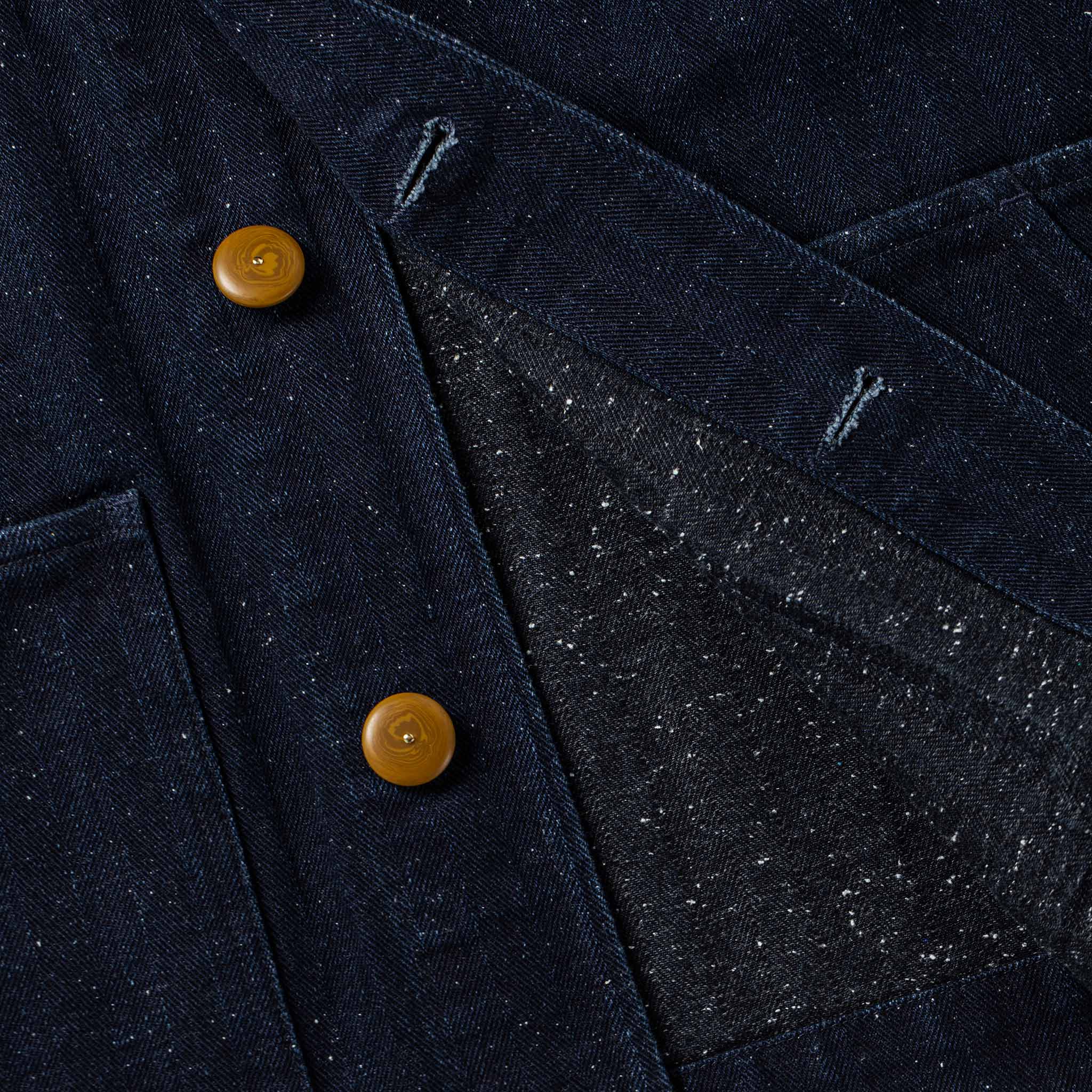 The Ojai Jacket in Indigo Herringbone - Image 8