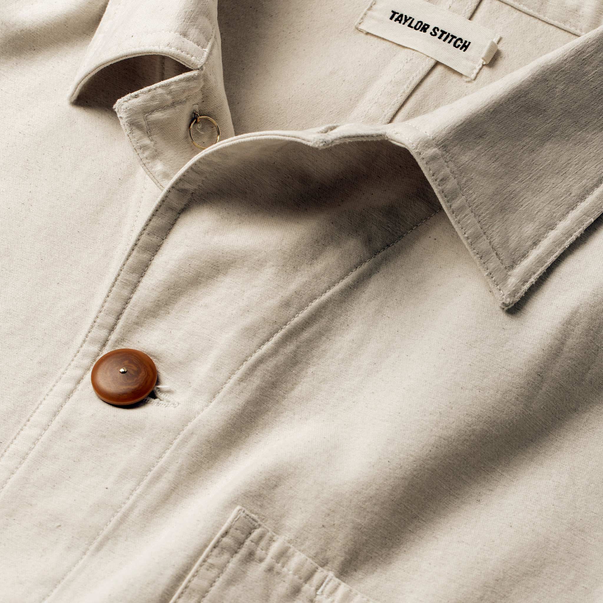 The Ojai Jacket in Natural Reverse Sateen - Image 7