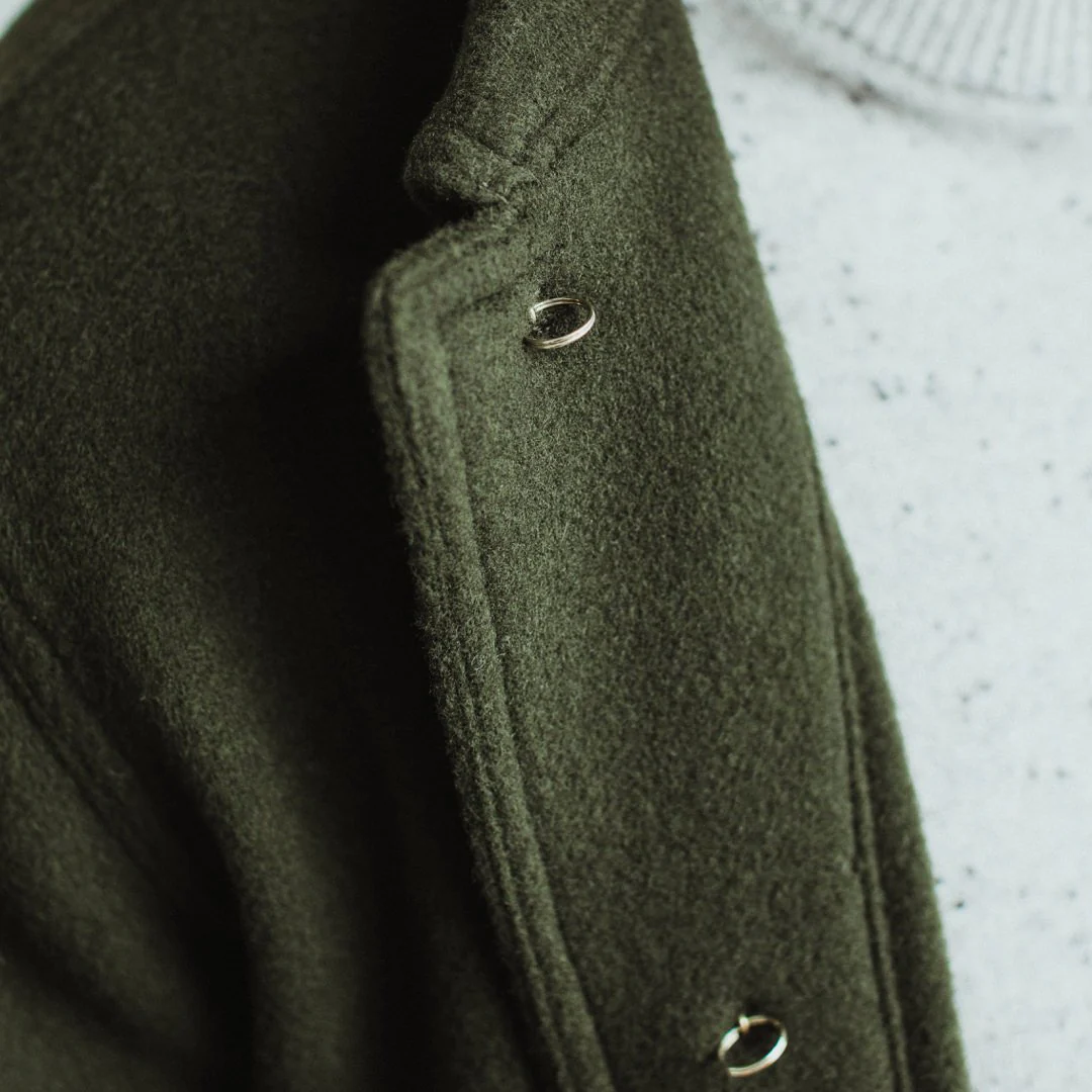 The Ojai Jacket in Olive Wool - Image 5
