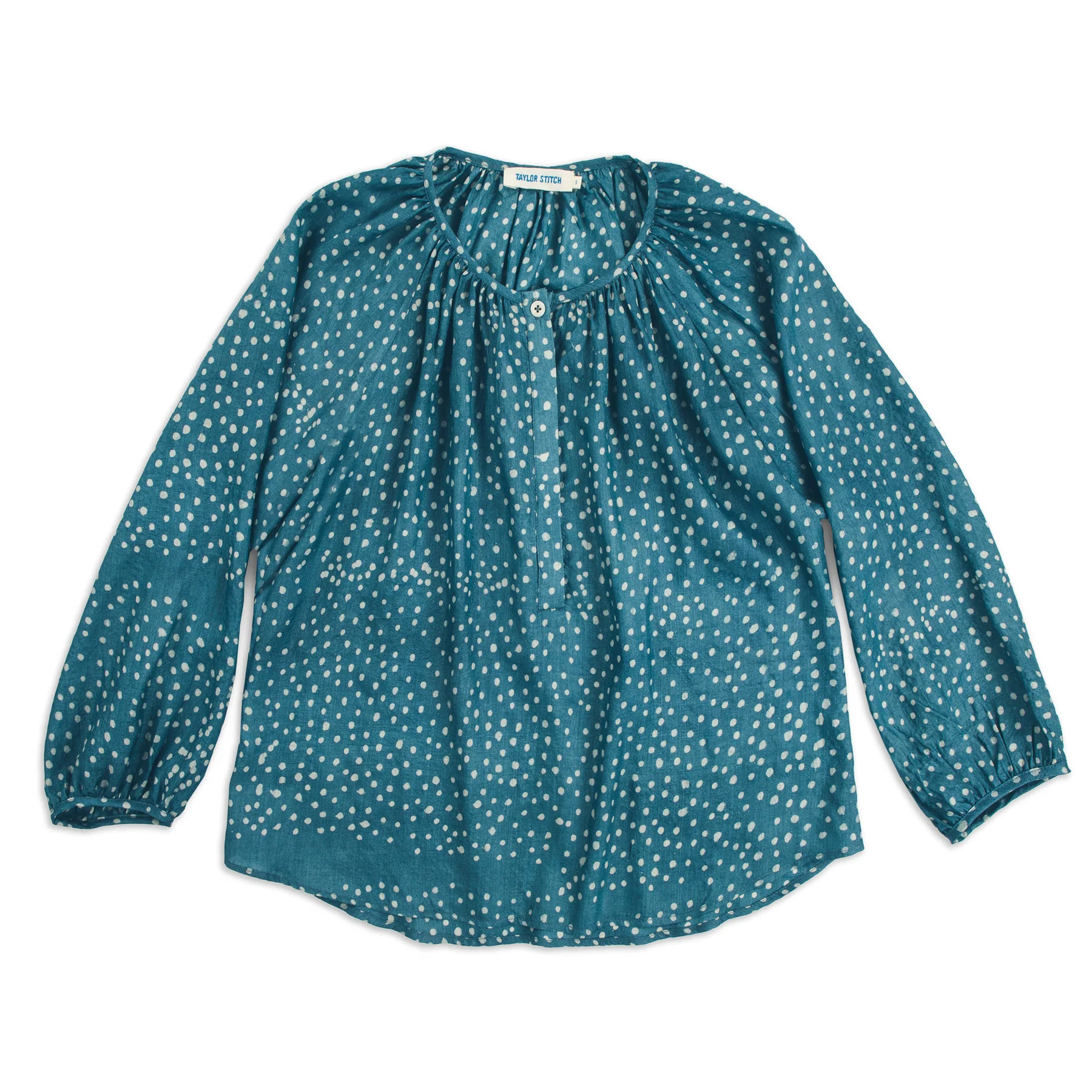 The Orinda Blouse in Dotted Silk Batik