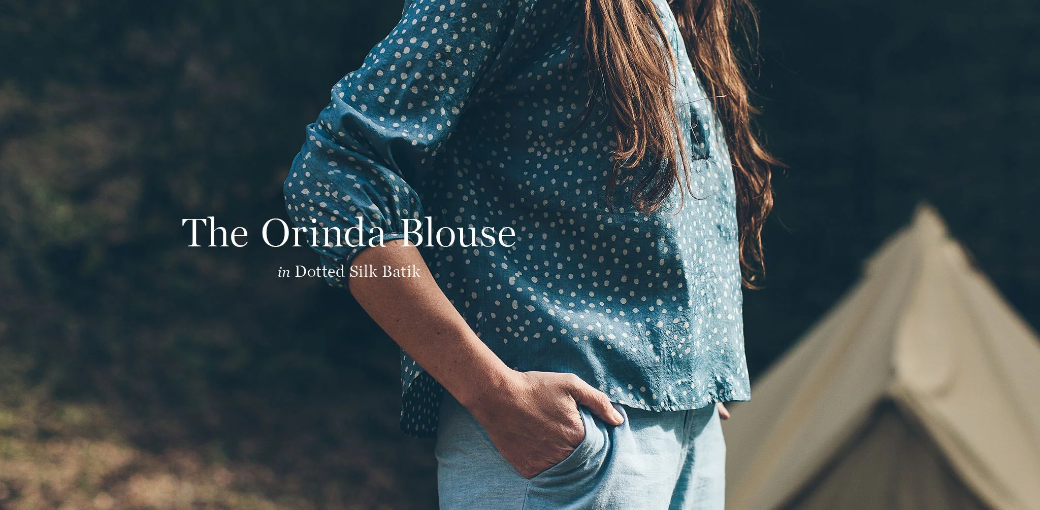 The Orinda Blouse in Dotted Silk Batik - Image 7