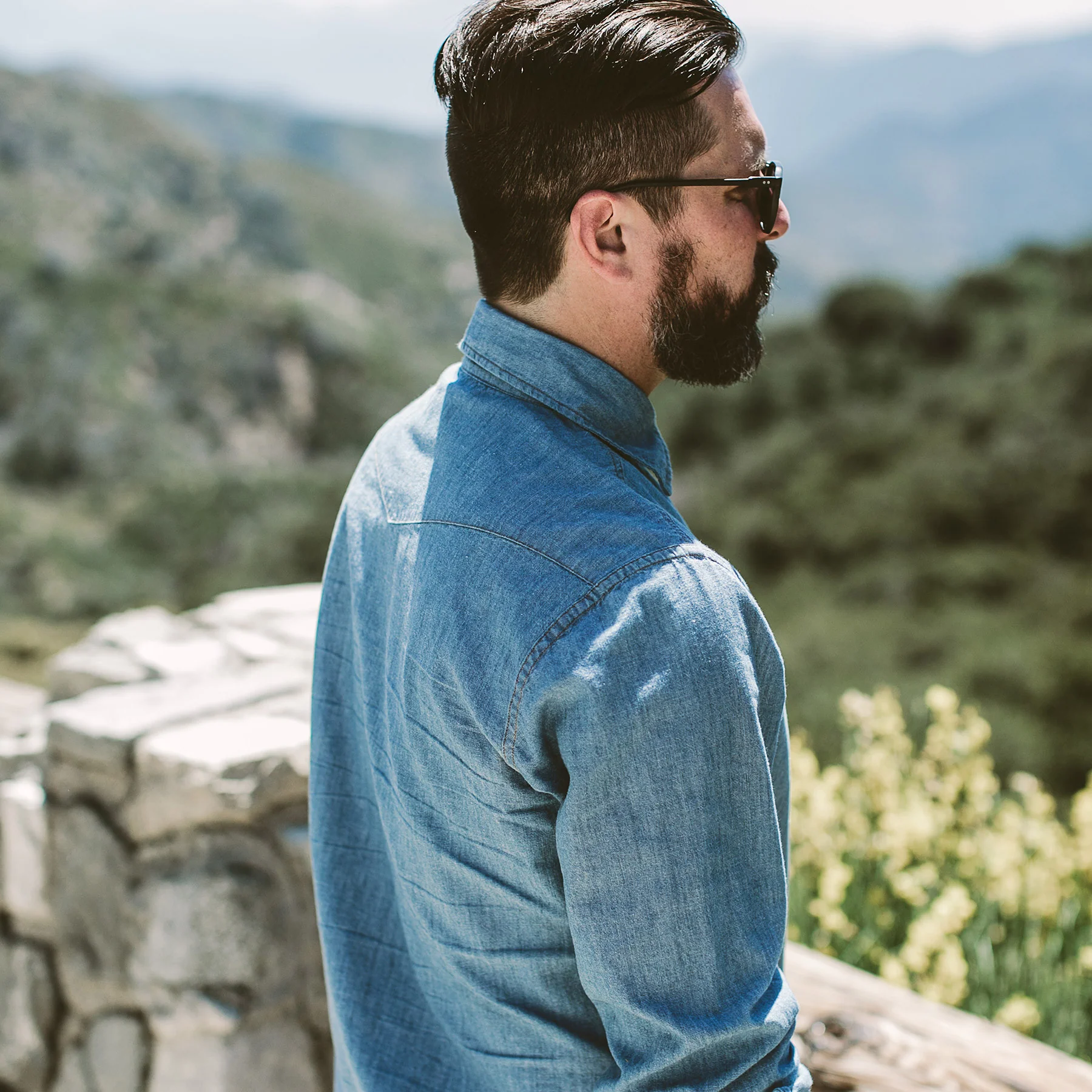 The Oxnard in Sun Bleached Chambray - Image 3