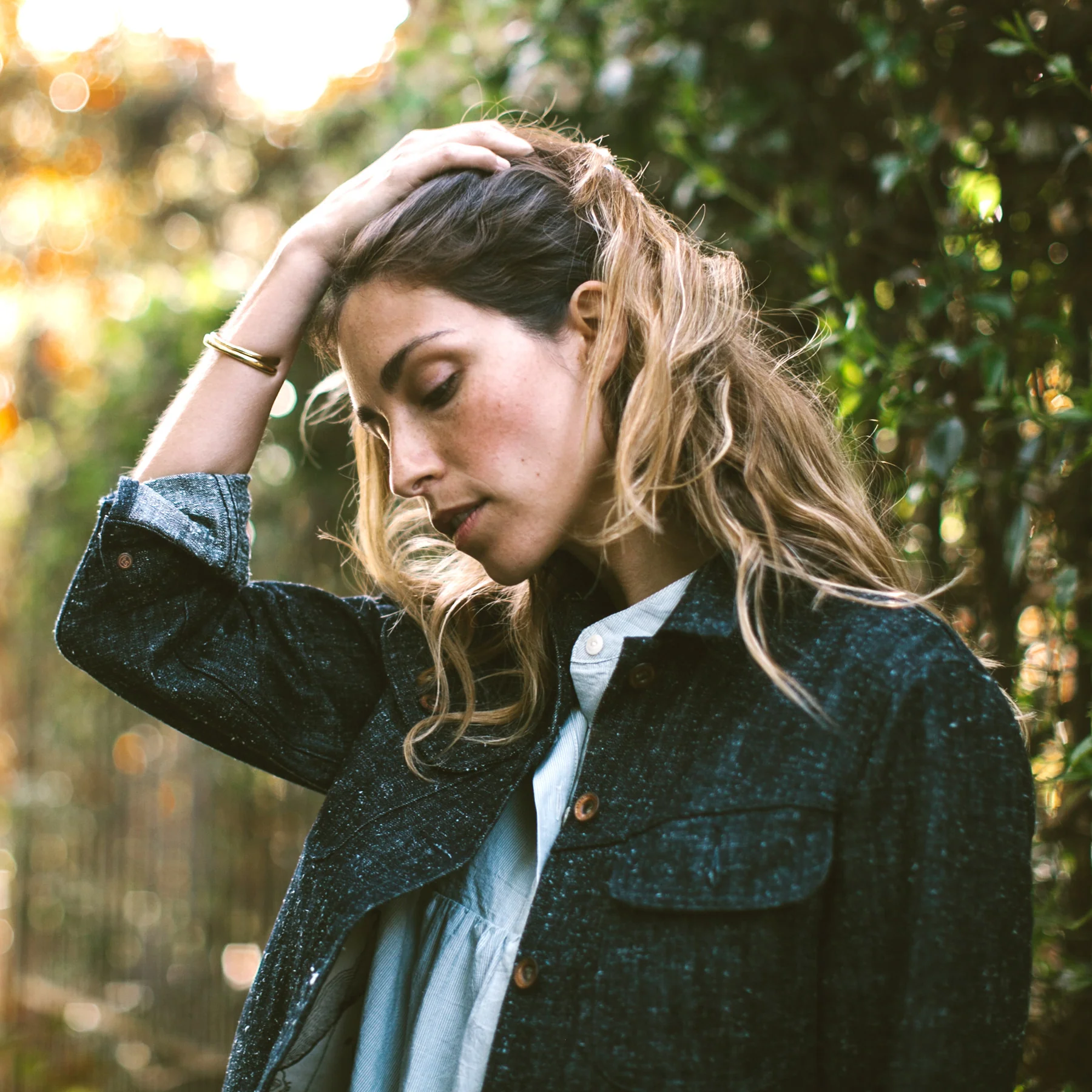 The Pacific Jacket in Indigo Silk Denim - Image 2