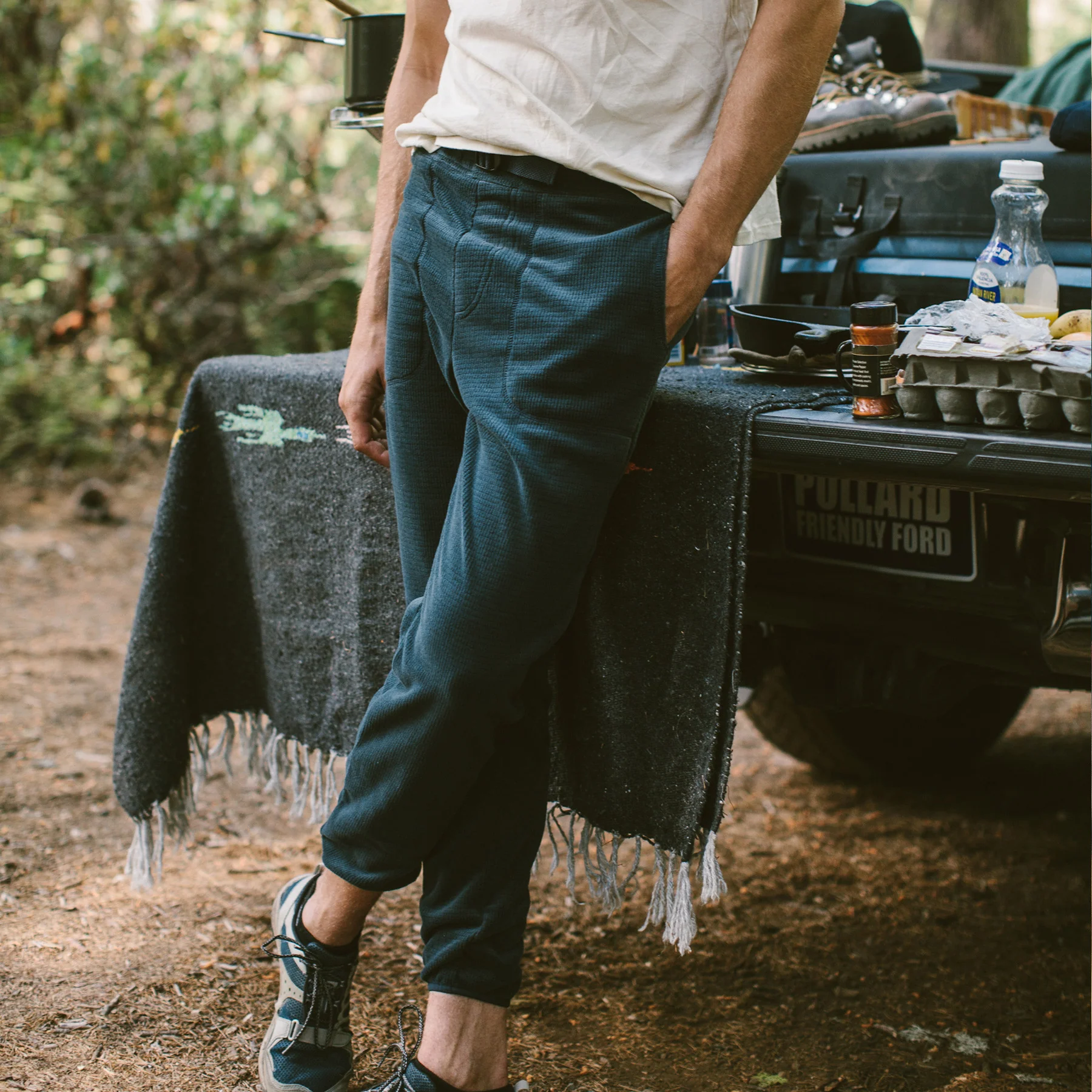 The Pack Pant in Midnight Polartec Fleece - Image 3