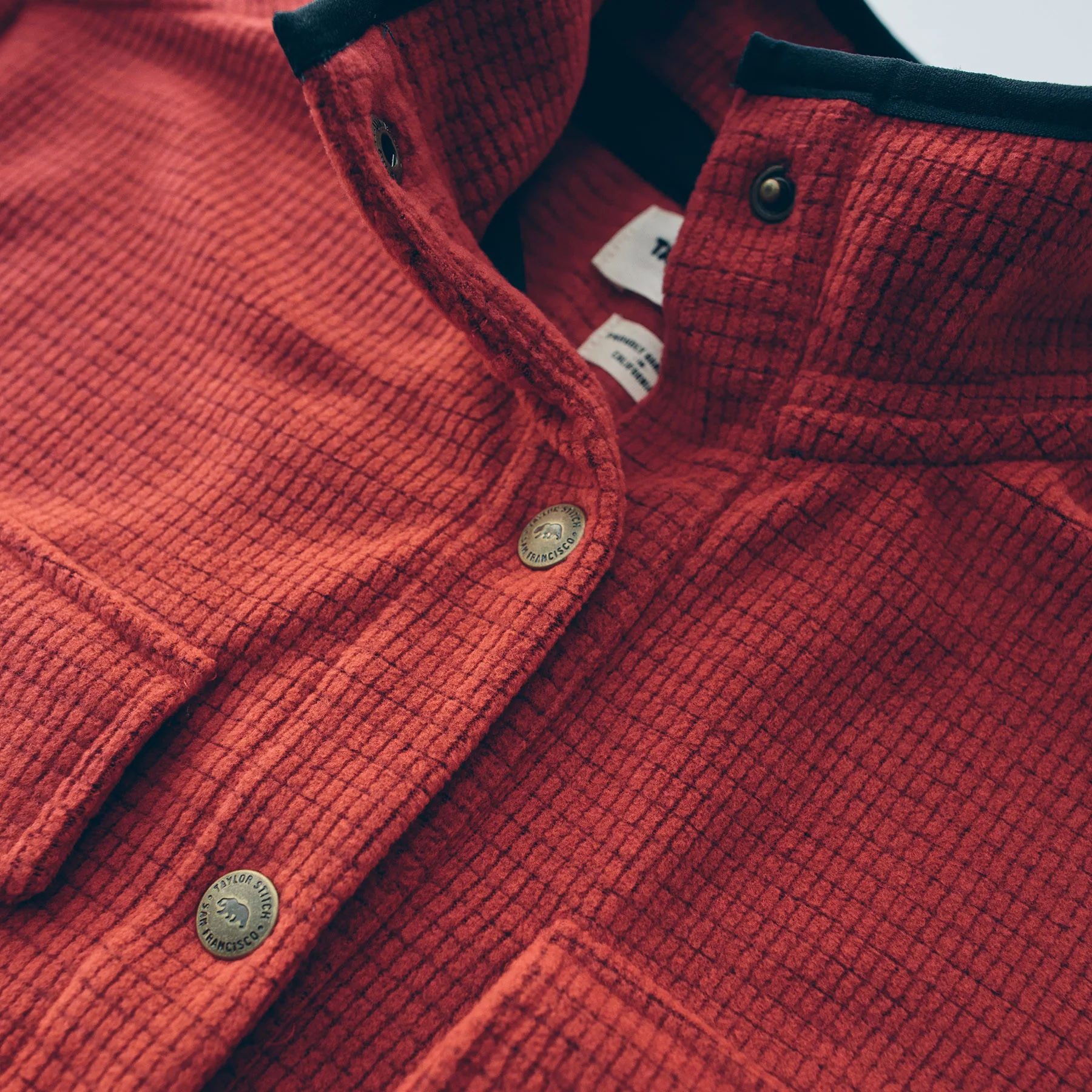 The Pack Pullover in Red Polartec Fleece - Image 3