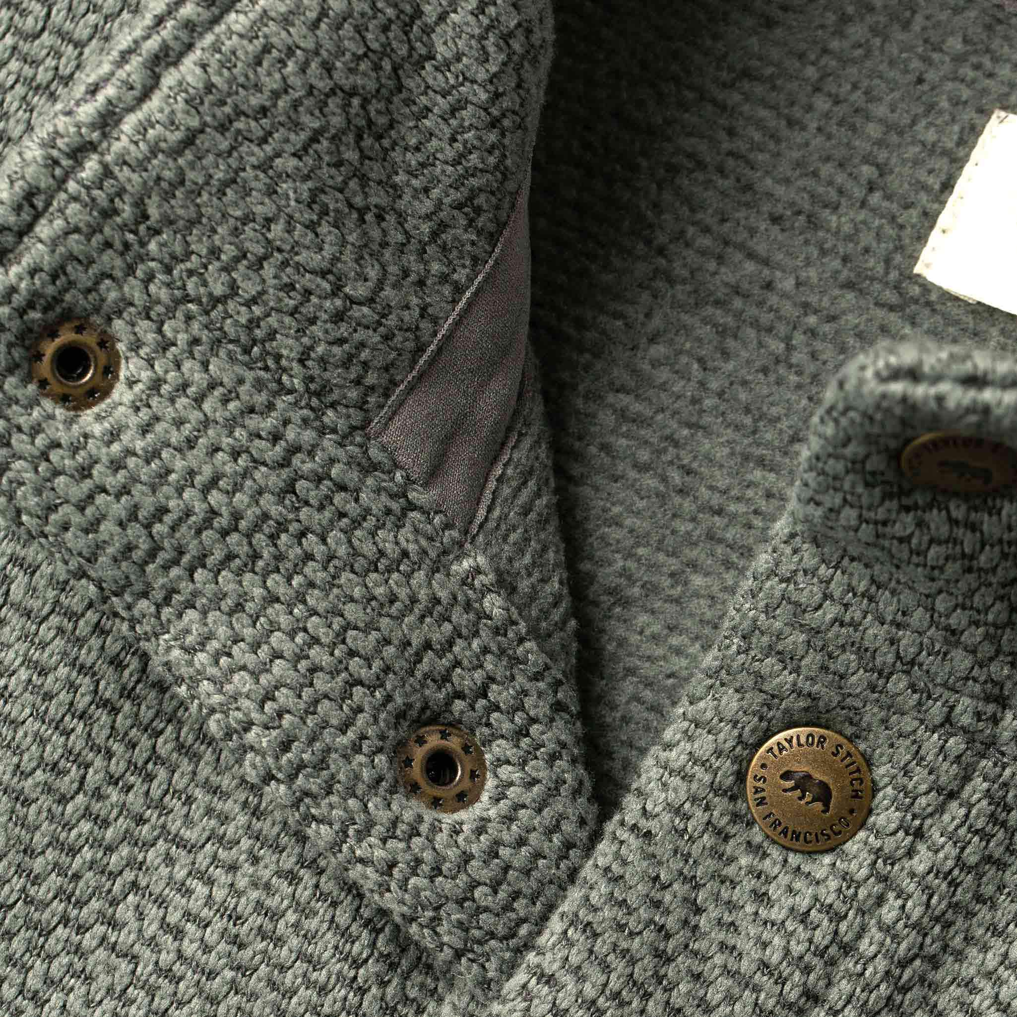 The Pack Pullover in Slate Grid Fleece - Image 10