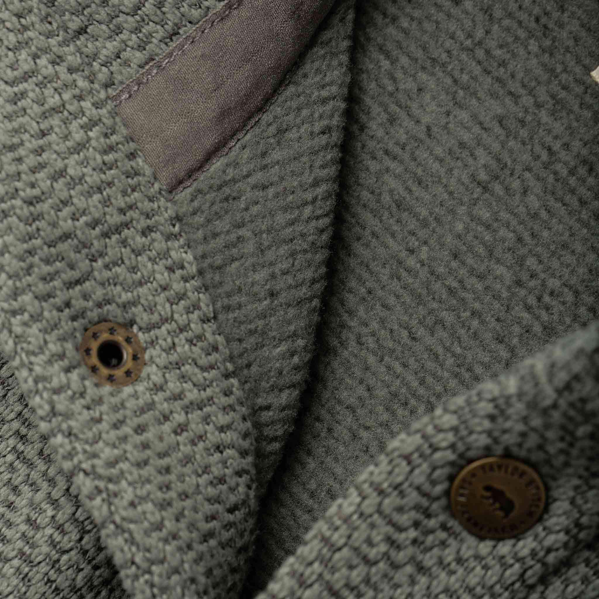 The Pack Pullover in Slate Grid Fleece - Image 7