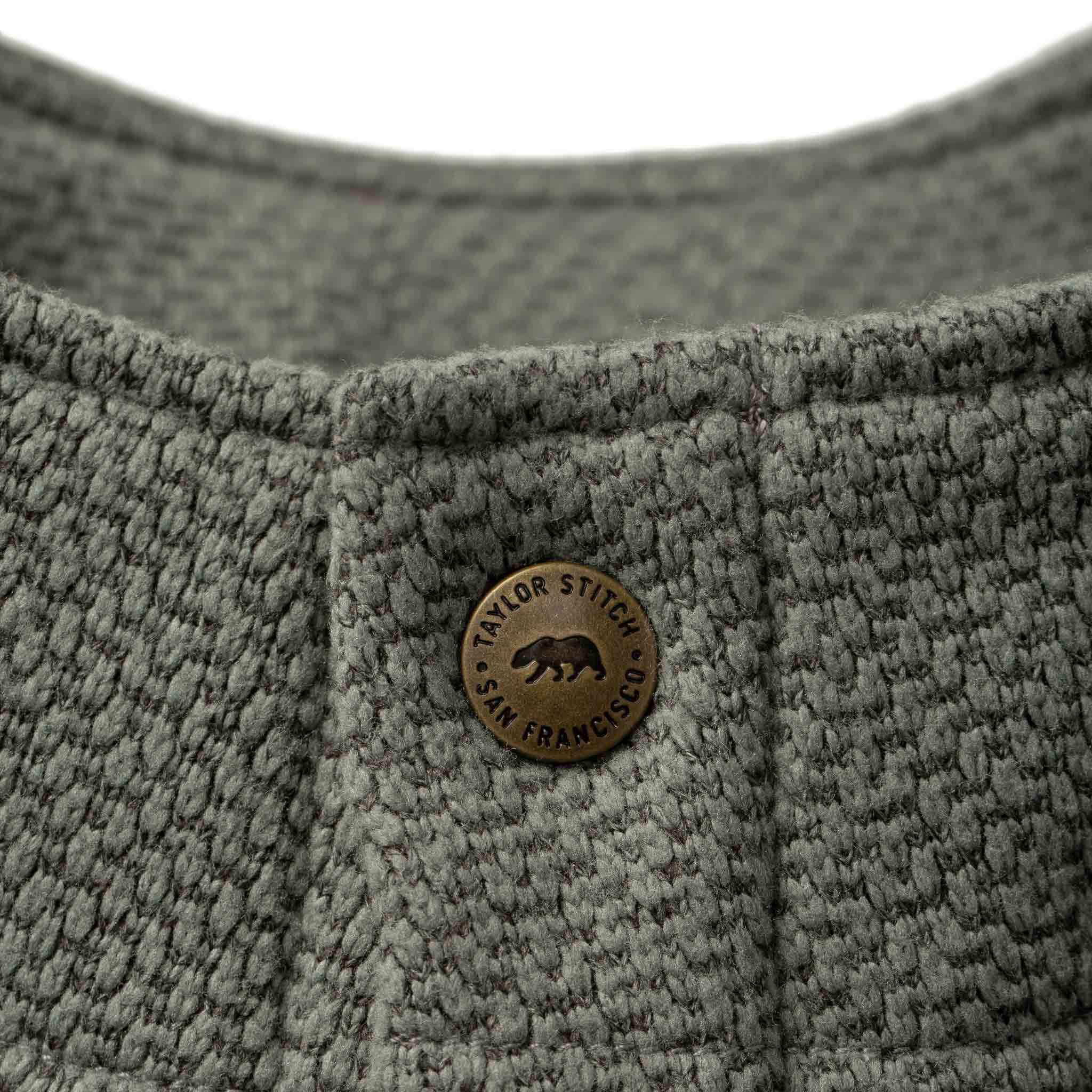 The Pack Pullover in Slate Grid Fleece - Image 8