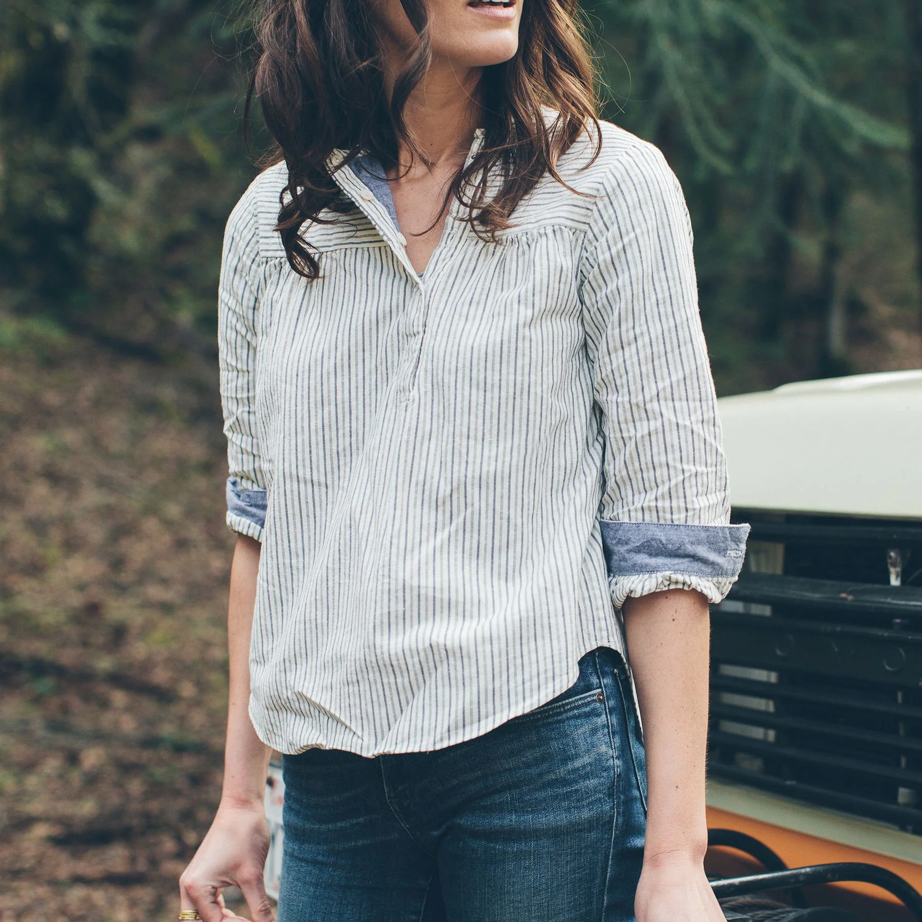 The Parker in Indigo Stripe - Image 2