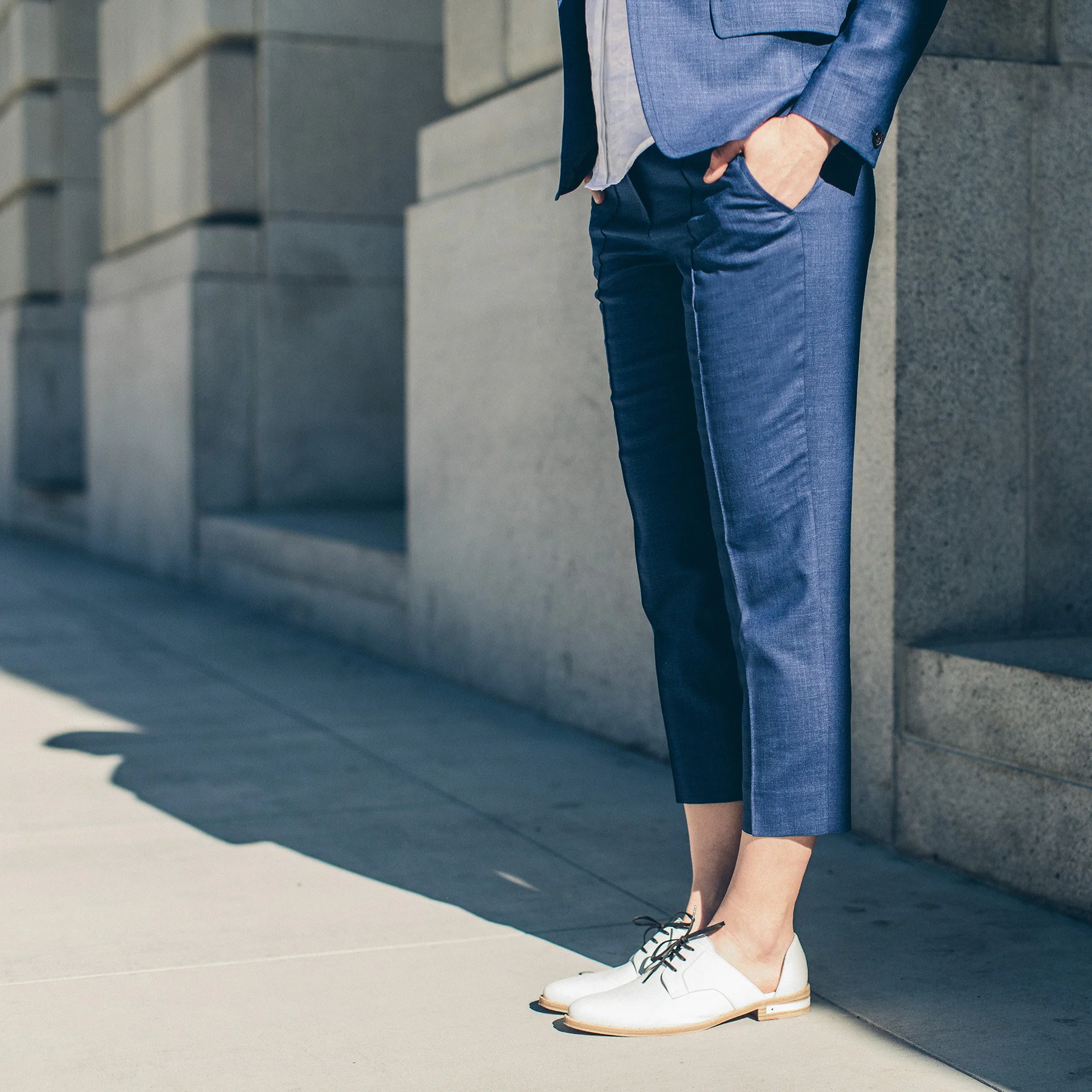 The Parsons Pant in Cobalt - Image 2