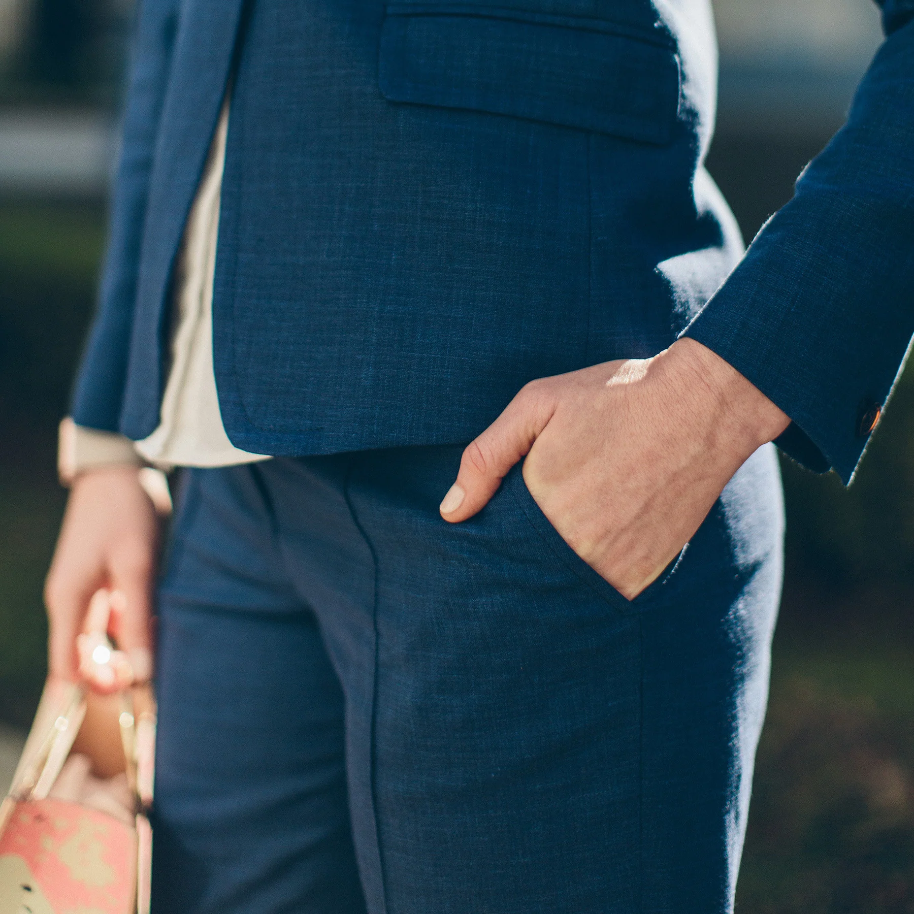 The Parsons Pant in Cobalt - Image 4