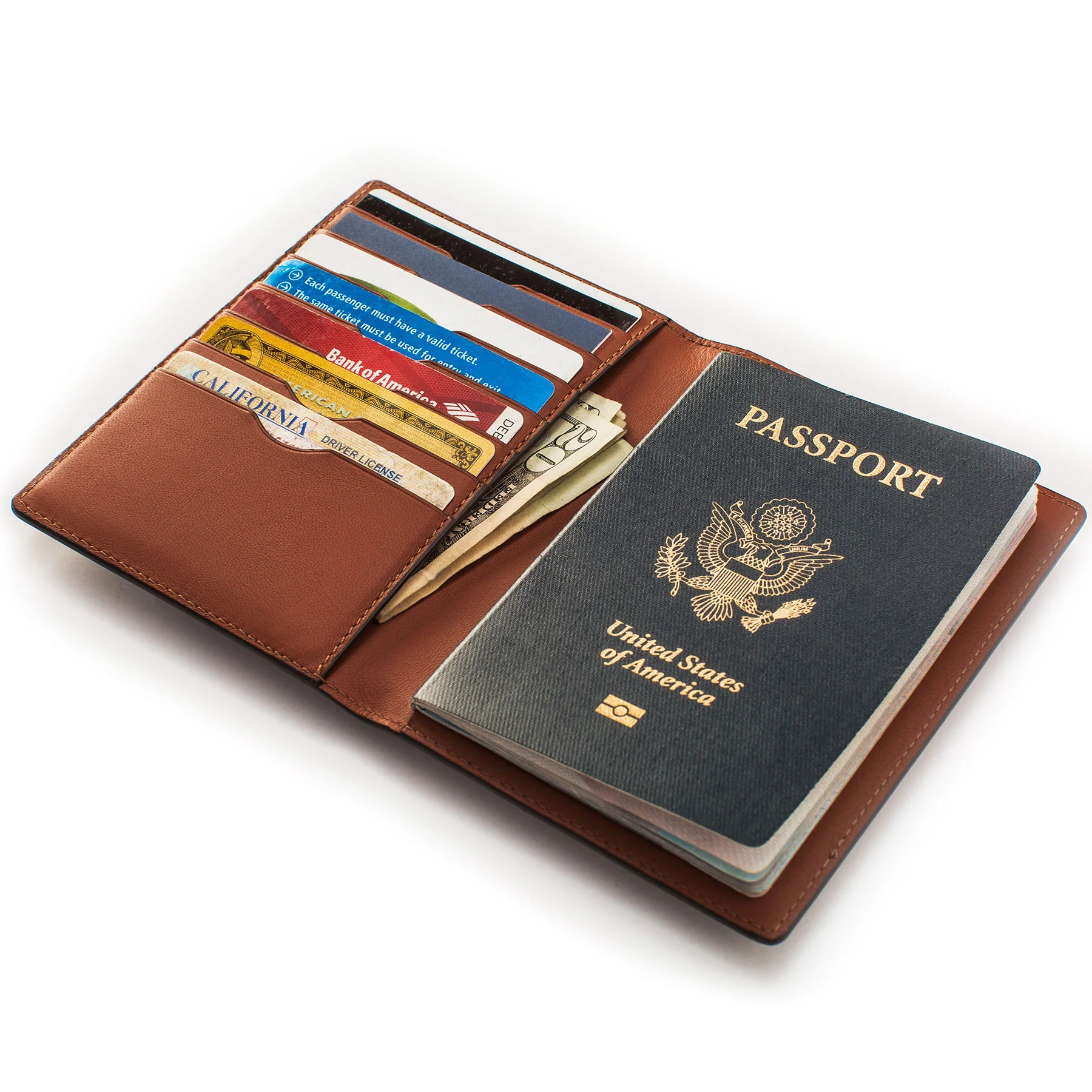 The Passport Wallet in Brown - Image 3