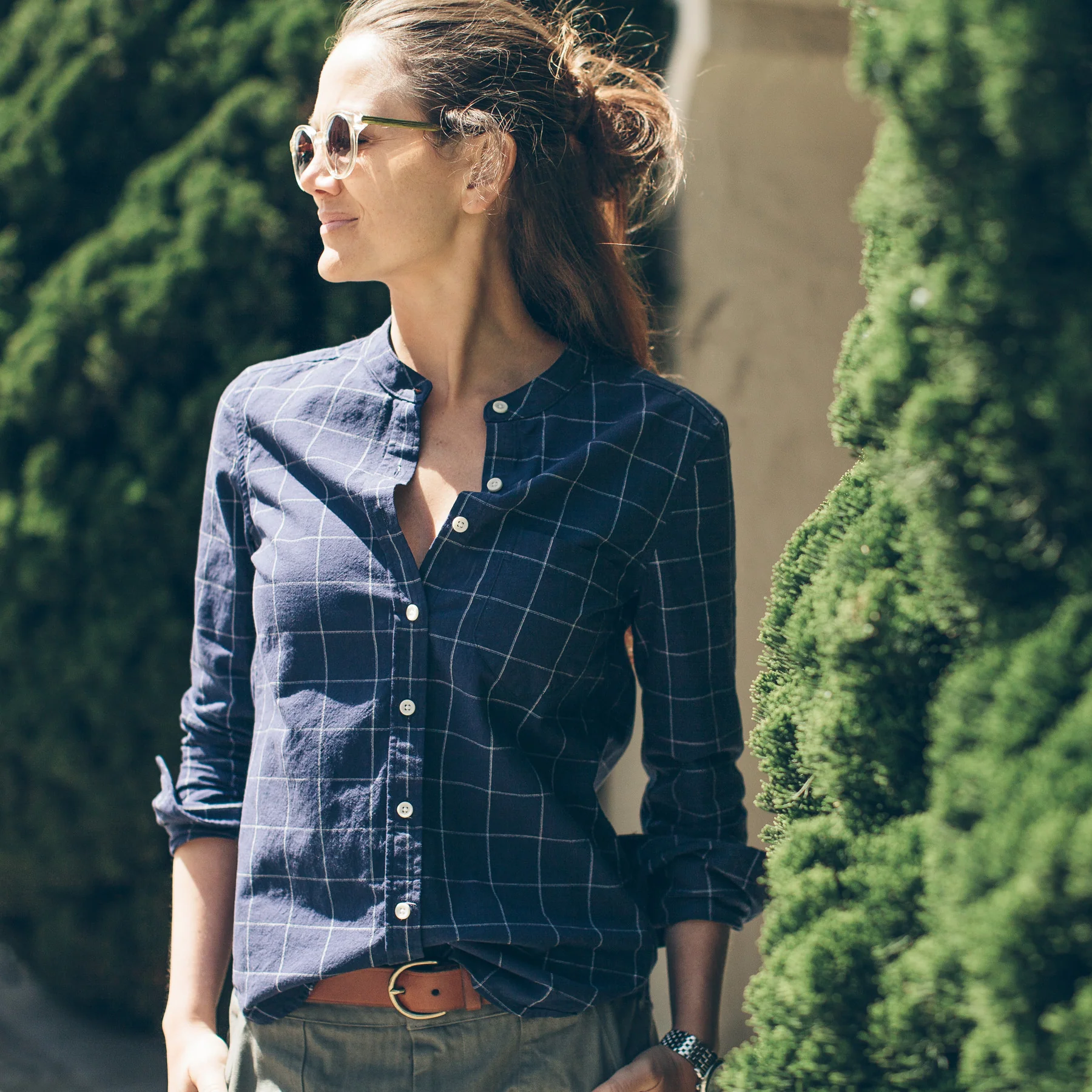 The Piper Shirt in Nautical Plaid - Image 2
