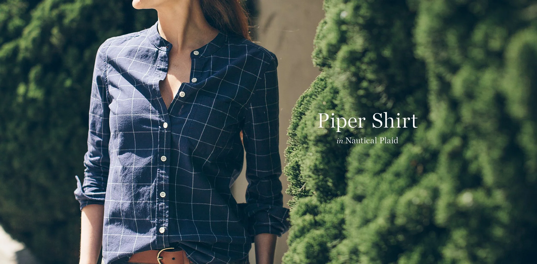 The Piper Shirt in Nautical Plaid - Image 6