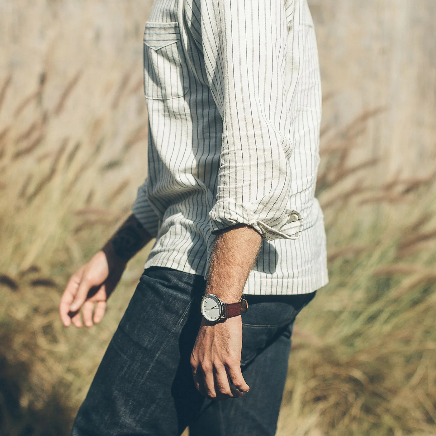 The Popover in Indigo Variegated Stripe - Image 4