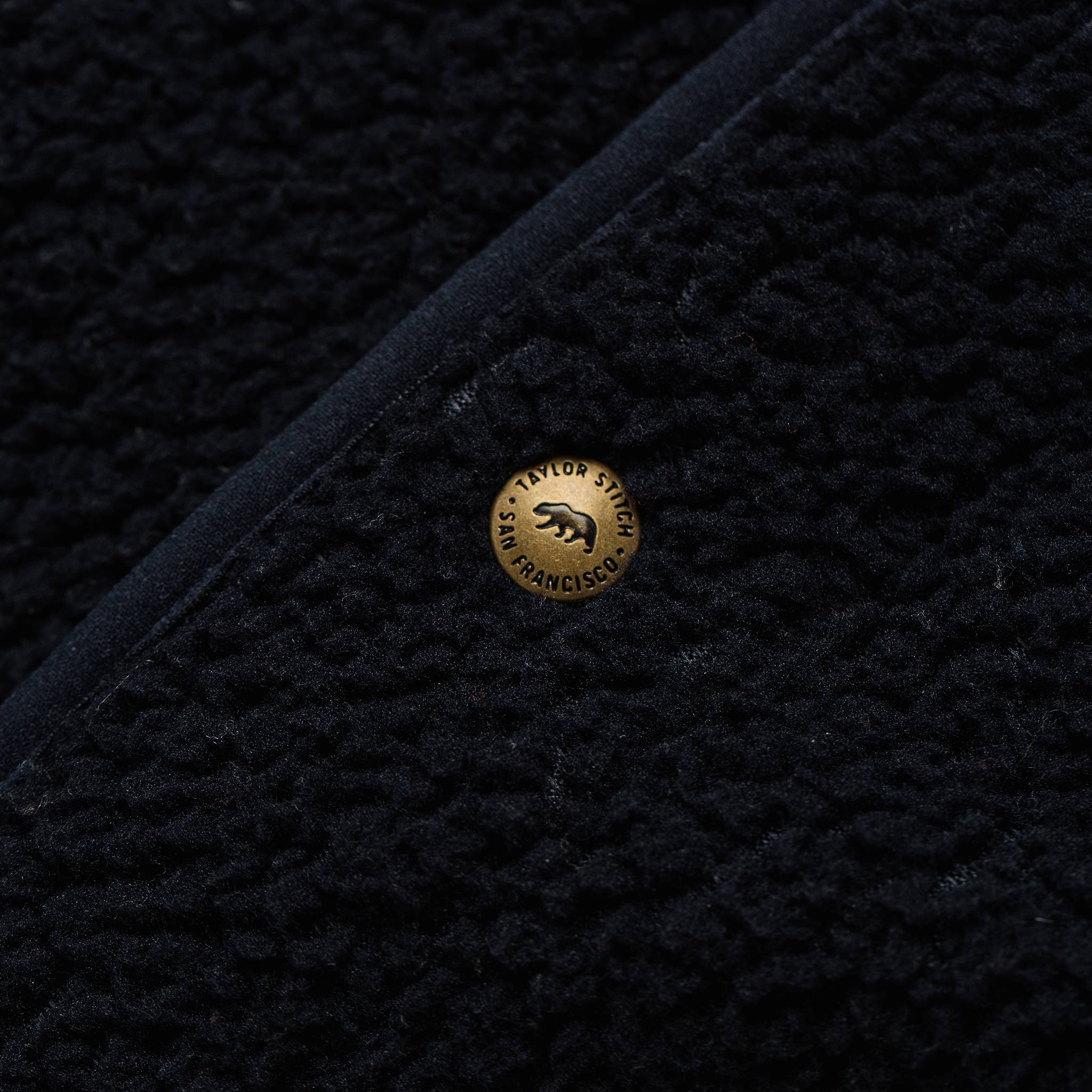 The Port Jacket in Navy Sherpa - Image 8