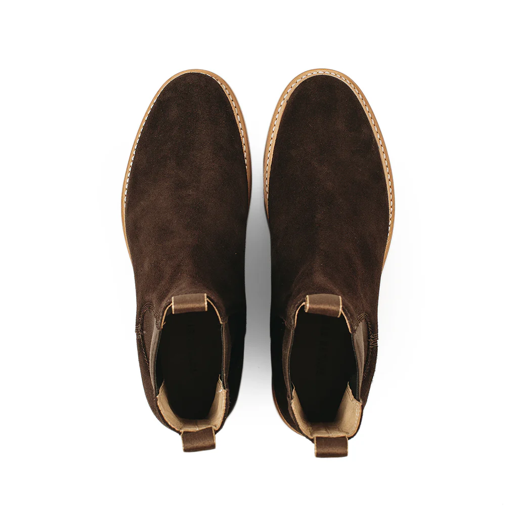 The Ranch Boot in Weatherproof Chocolate Suede - Image 12