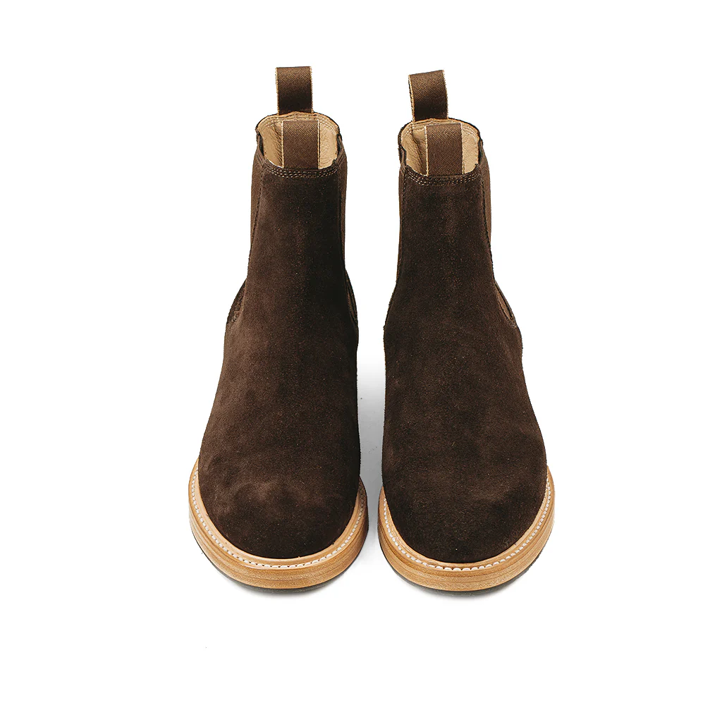 The Ranch Boot in Weatherproof Chocolate Suede - Image 16