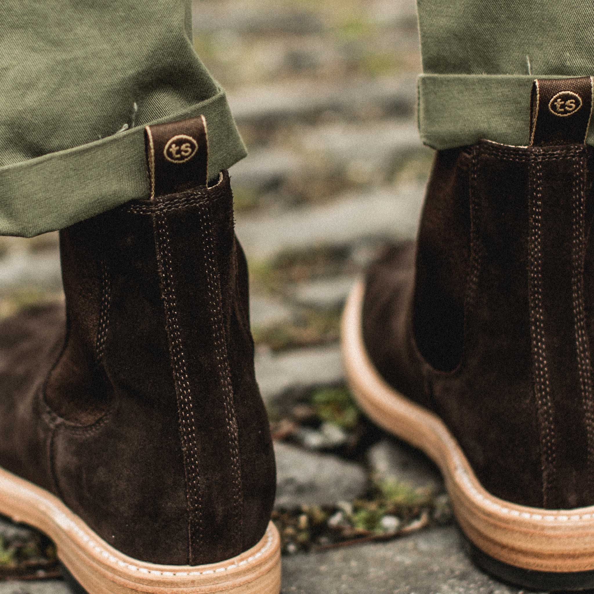 The Ranch Boot in Weatherproof Chocolate Suede - Image 5