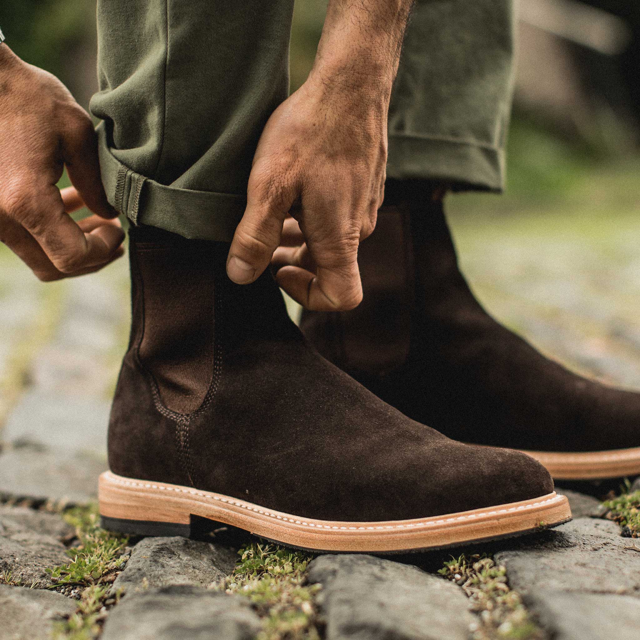 The Ranch Boot in Weatherproof Chocolate Suede - Image 7