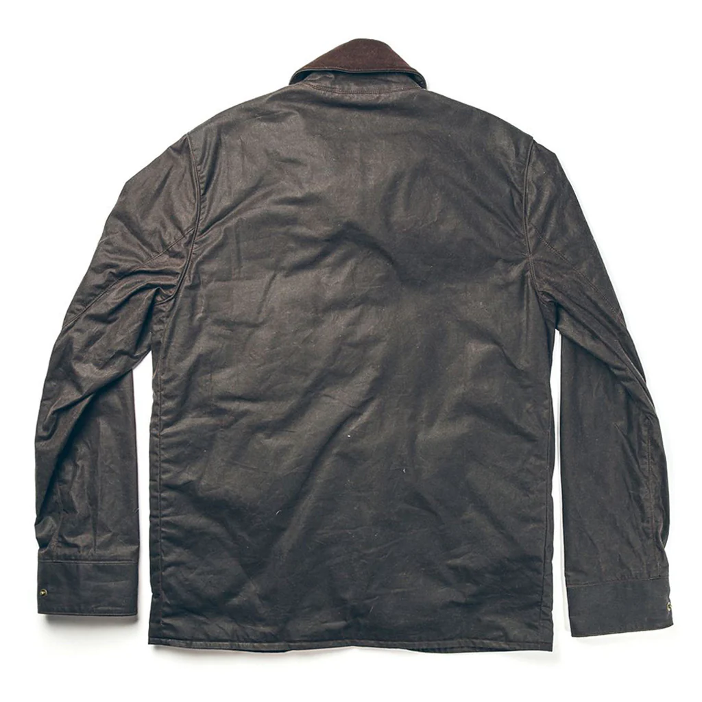 The Rover Jacket in Chocolate Beeswaxed Canvas - Image 8