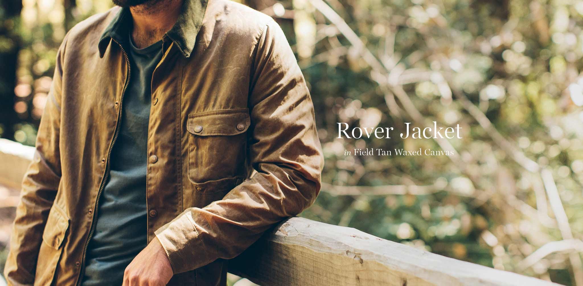 The Rover Jacket in Field Tan Waxed Canvas - Image 9