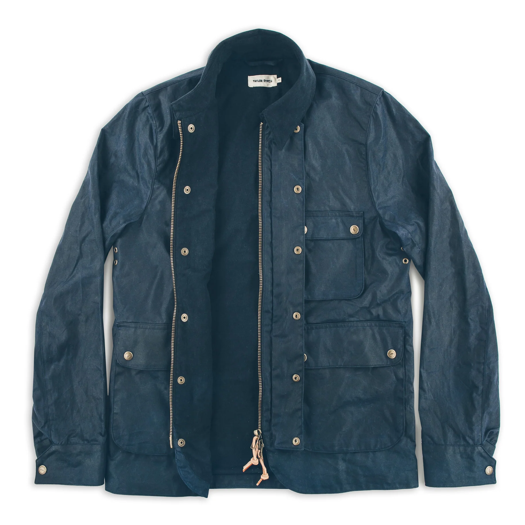 The Rover Jacket in Navy Waxed Cotton - Image 7