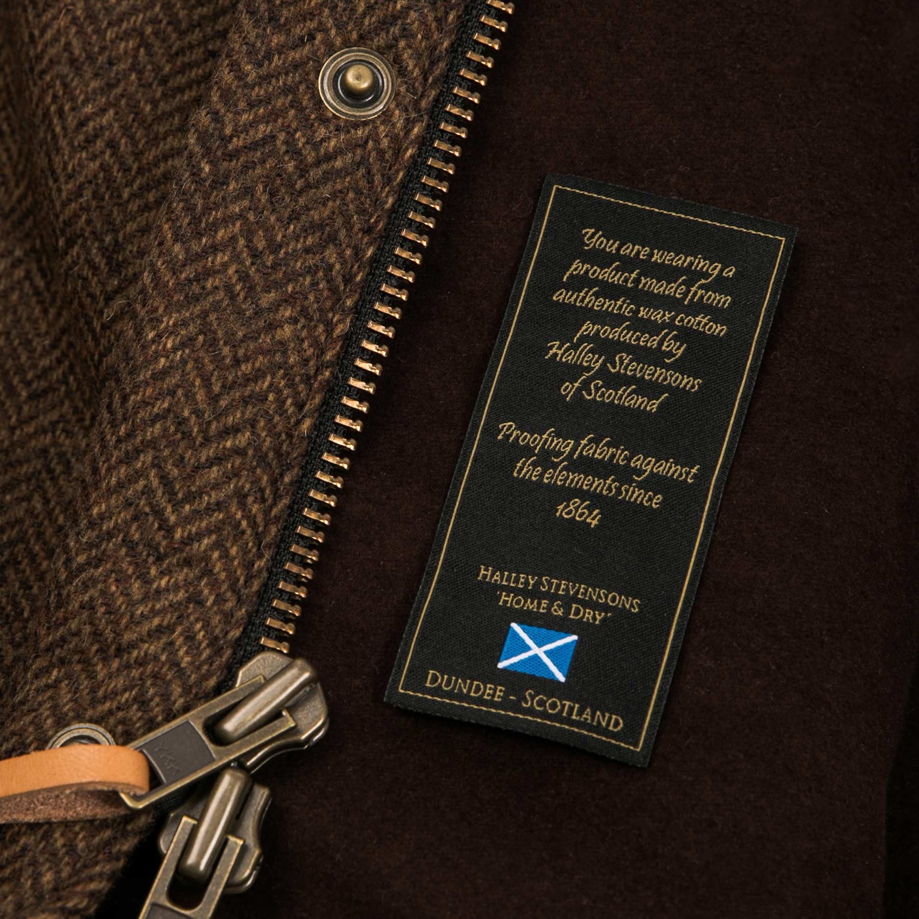 The Rover Jacket in Oak Herringbone Waxed Wool - Image 6